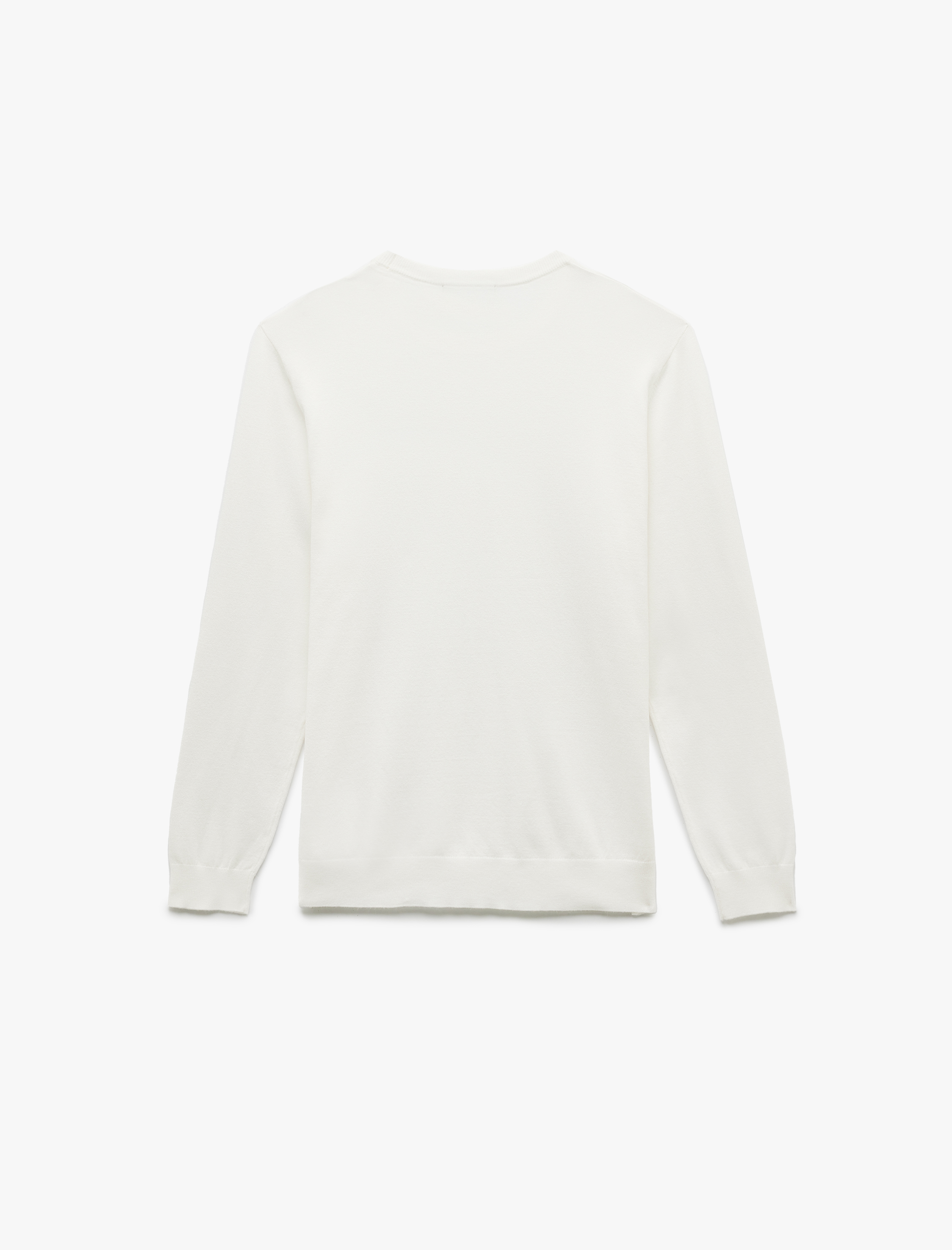   Uzun Kollu Bisiklet Yaka Basic Triko Kazak