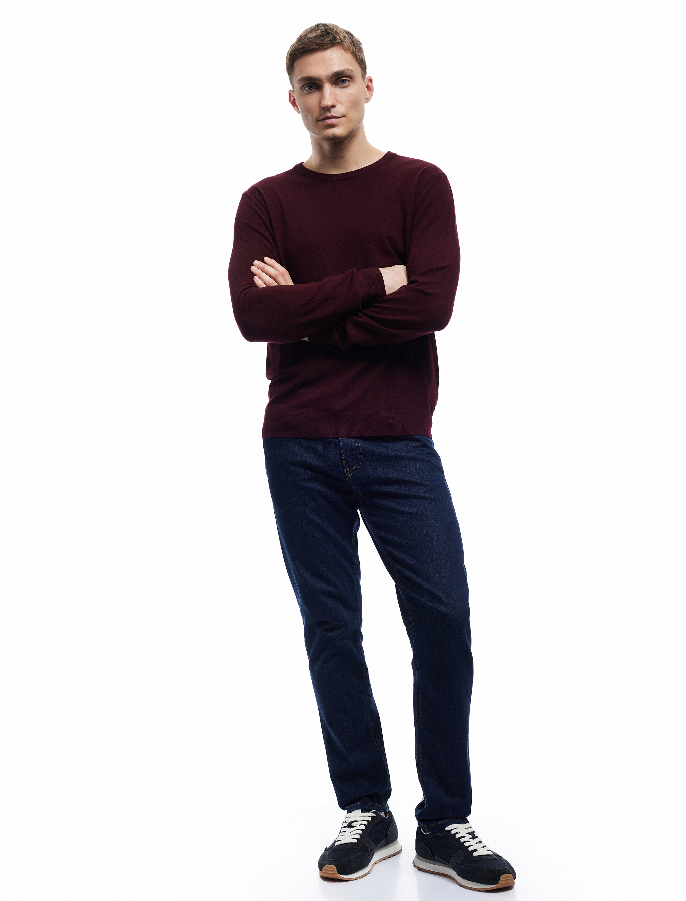   Uzun Kollu Bisiklet Yaka Basic Triko Kazak