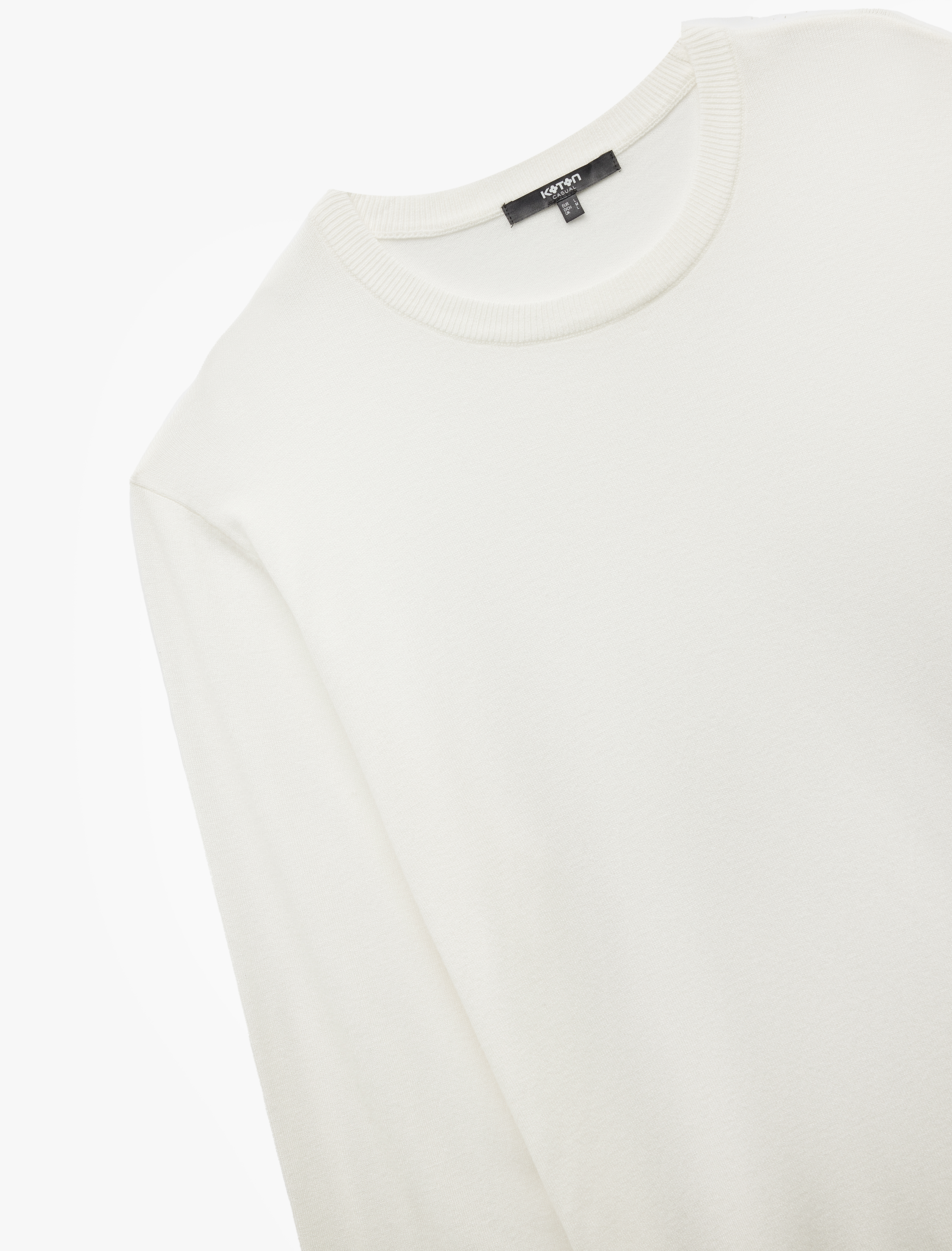   Uzun Kollu Bisiklet Yaka Basic Triko Kazak