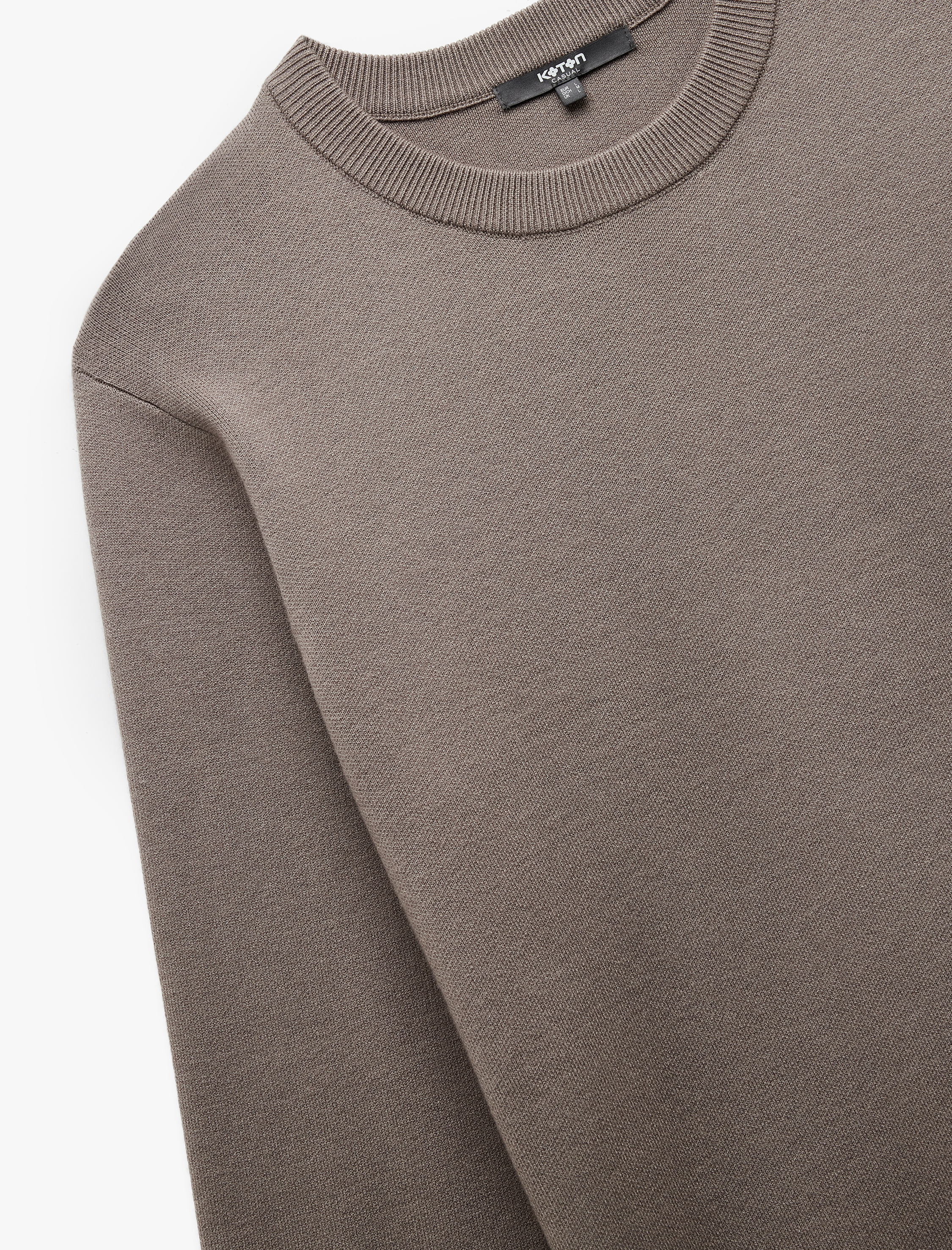   Uzun Kollu Bisiklet Yaka Basic Triko Kazak