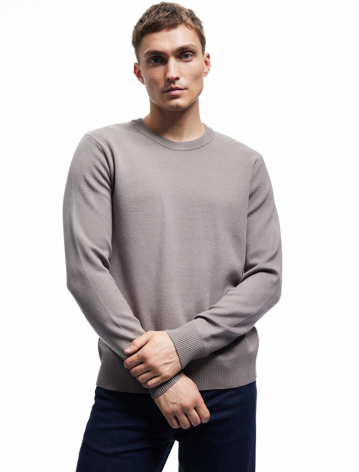  Uzun Kollu Bisiklet Yaka Basic Triko Kazak