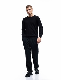 Uzun Kollu Bisiklet Yaka Basic Triko Kazak