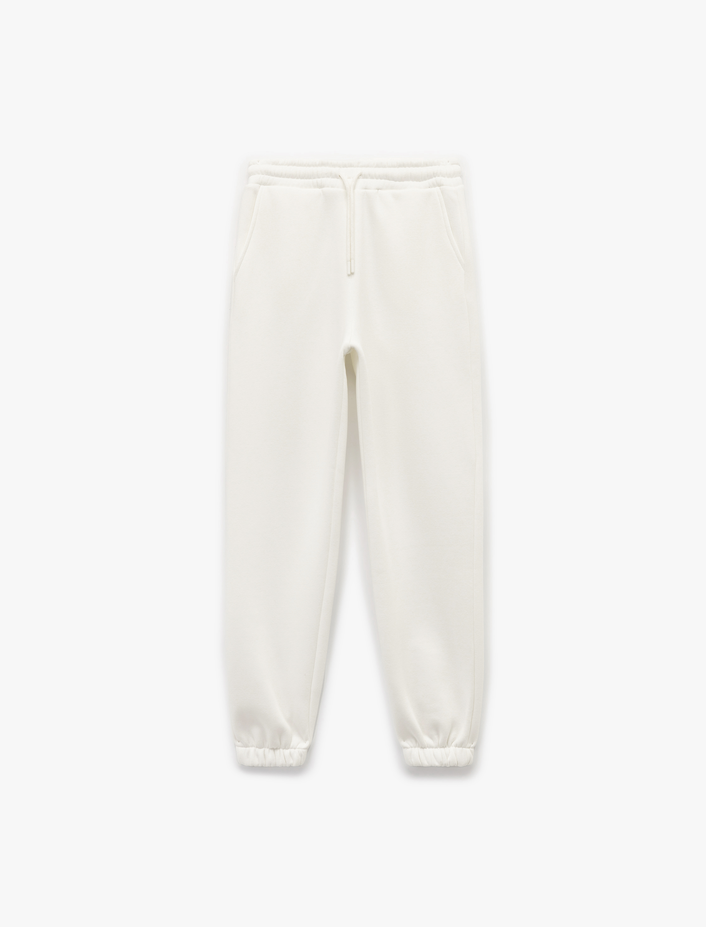   Şardonlu Cepli Beli Bağcıklı Rahat Kalıp Jogger Eşofman Altı