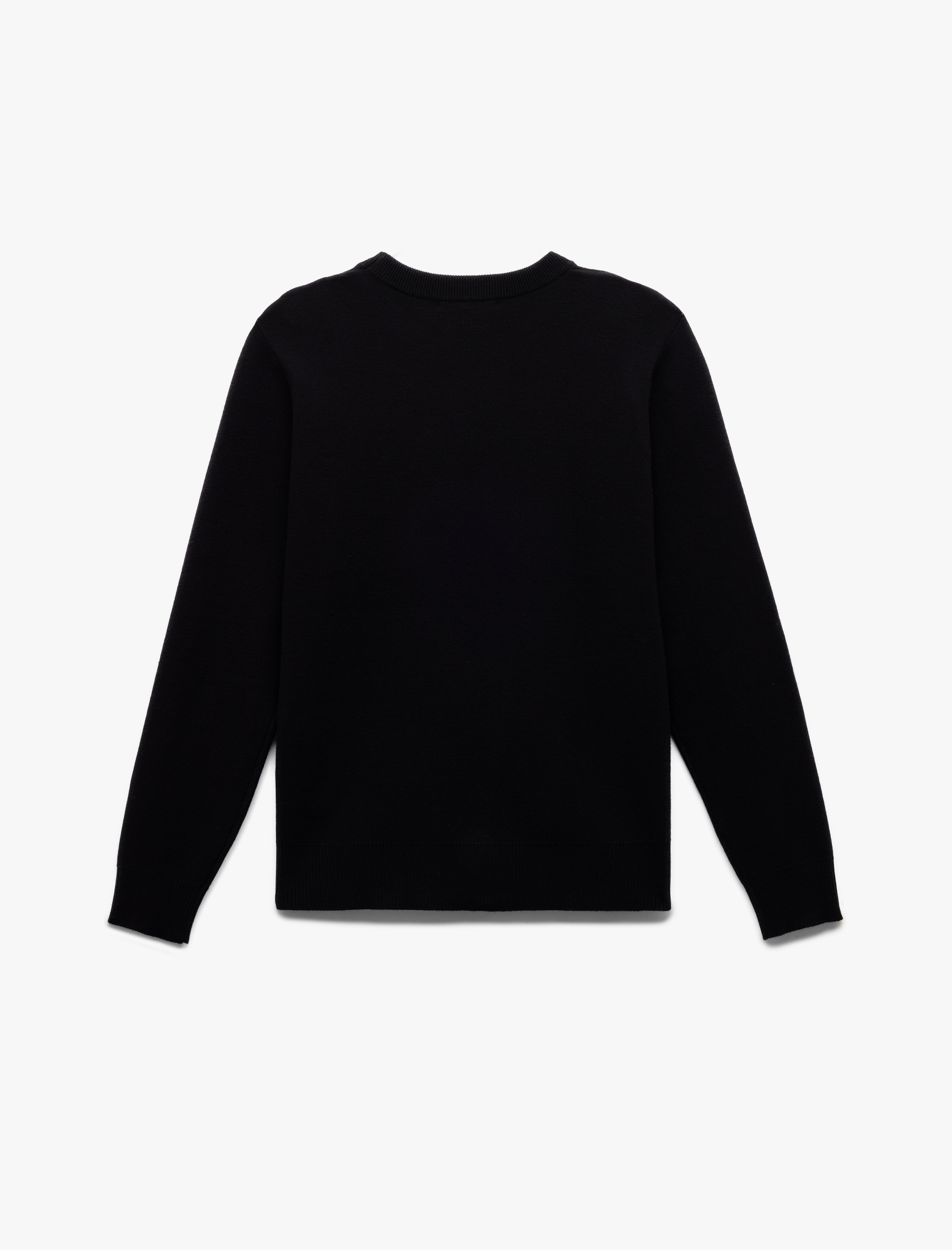   Uzun Kollu Bisiklet Yaka Basic Triko Kazak