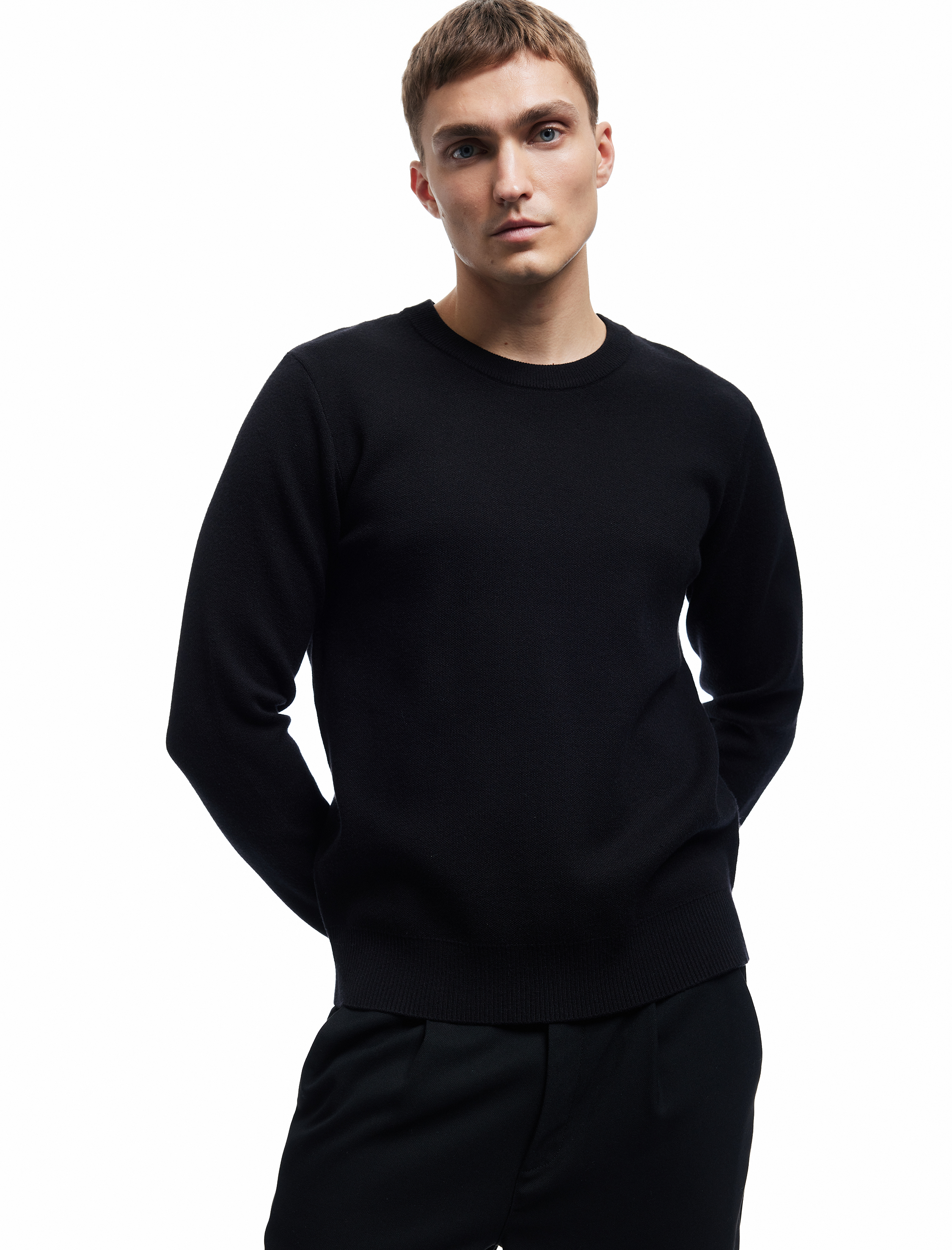   Uzun Kollu Bisiklet Yaka Basic Triko Kazak