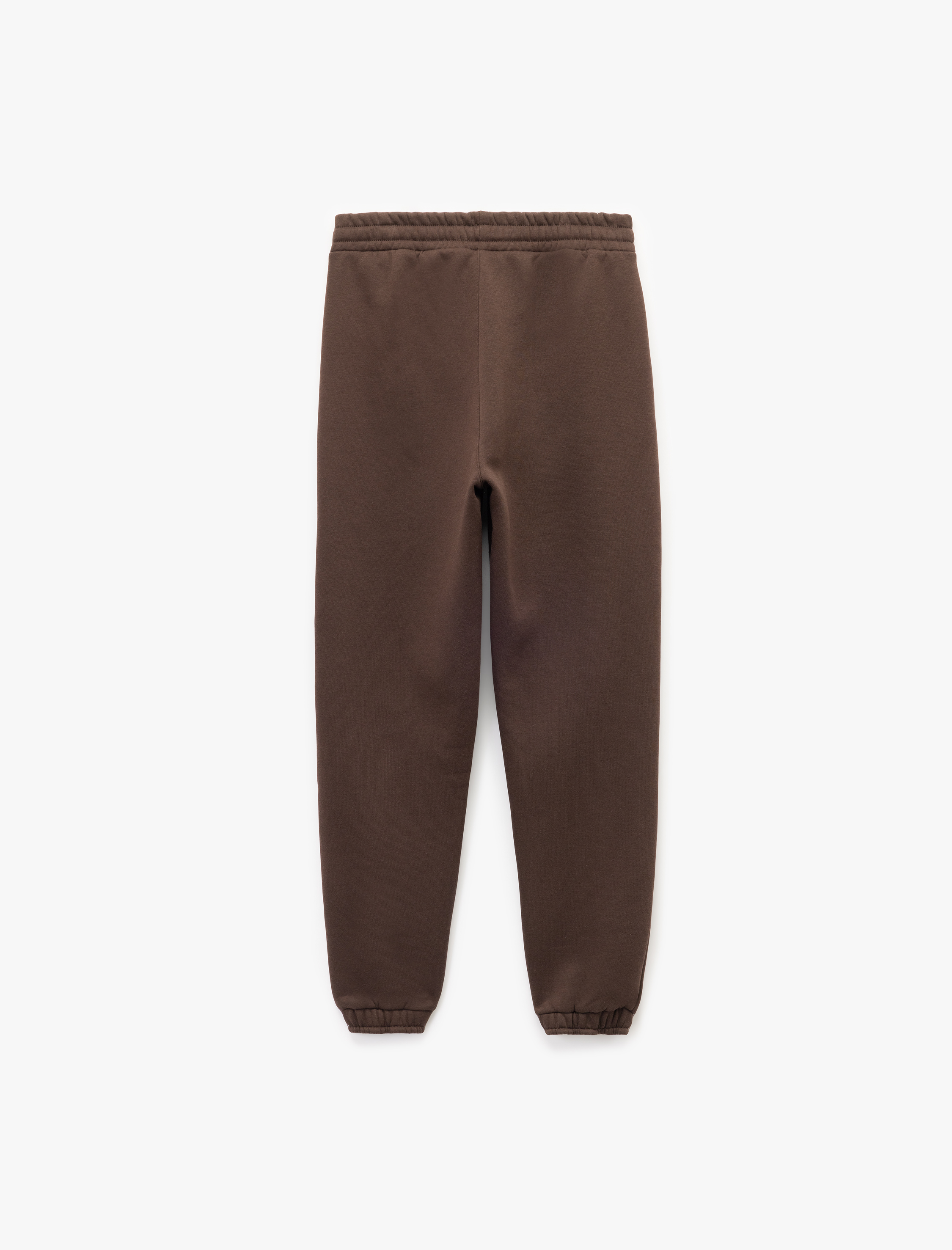   Beli Bağcıklı Şardonlu Cep Detaylı Jogger Kışlık Eşofman Altı