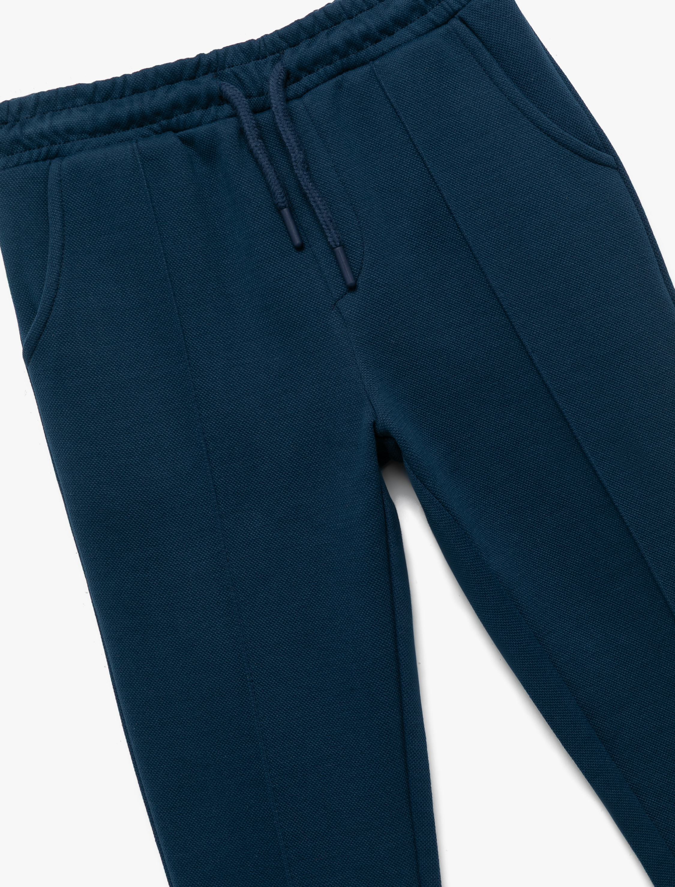  Erkek Çocuk Beli Lastikli Cepli Nervürlü Basic Okul Eşofman Altı