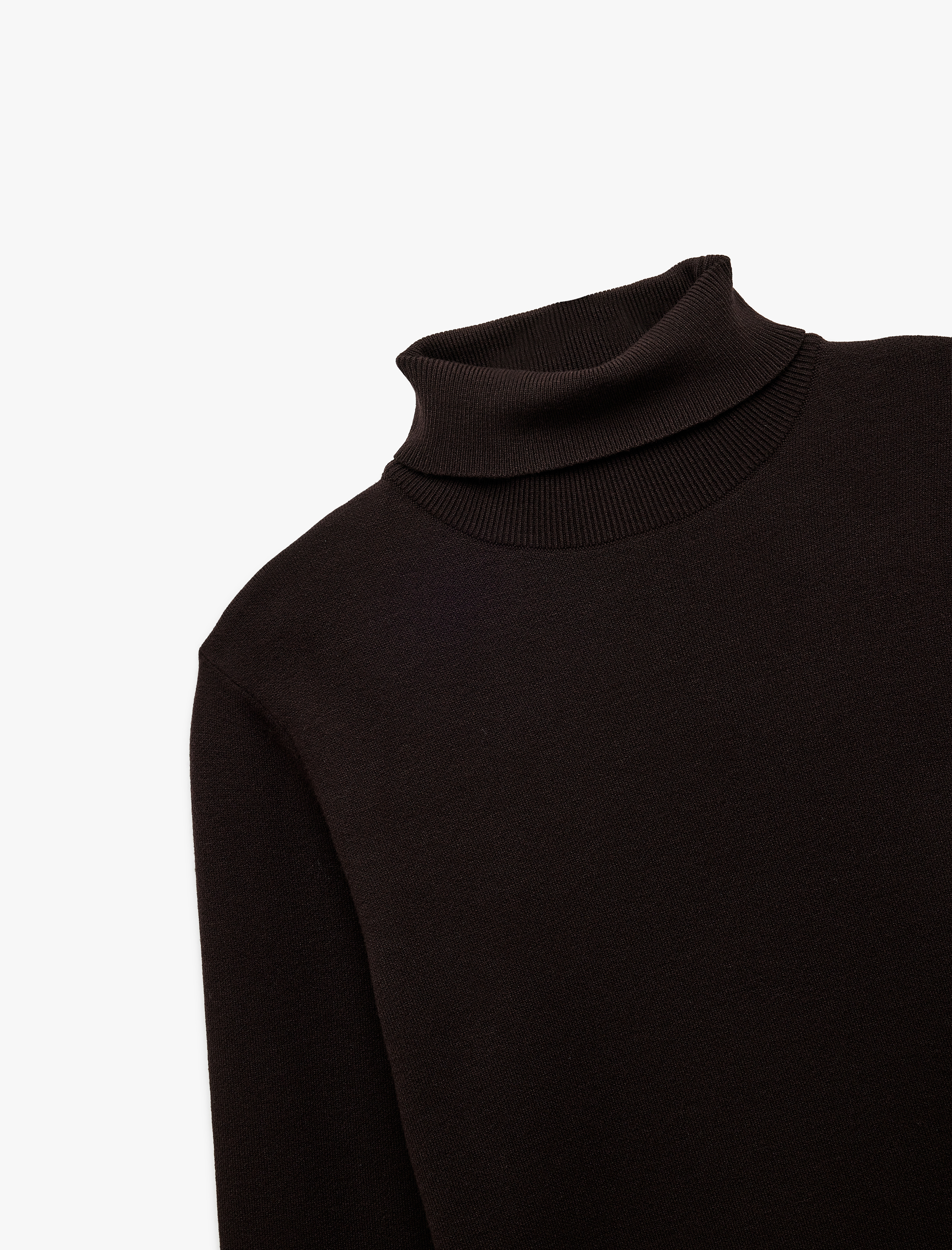   Uzun Kollu Basic Boğazlı Triko Kazak