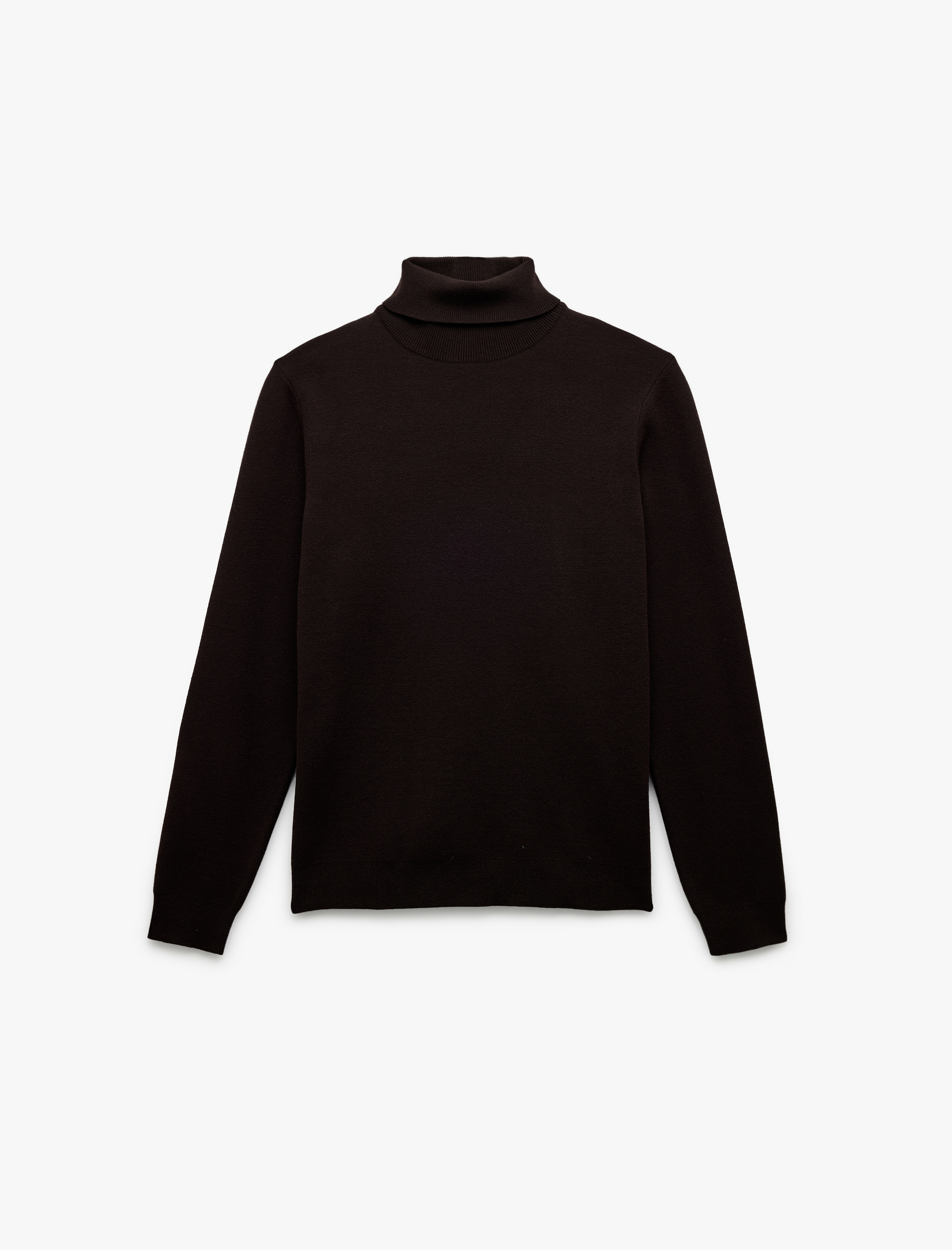   Uzun Kollu Basic Boğazlı Triko Kazak