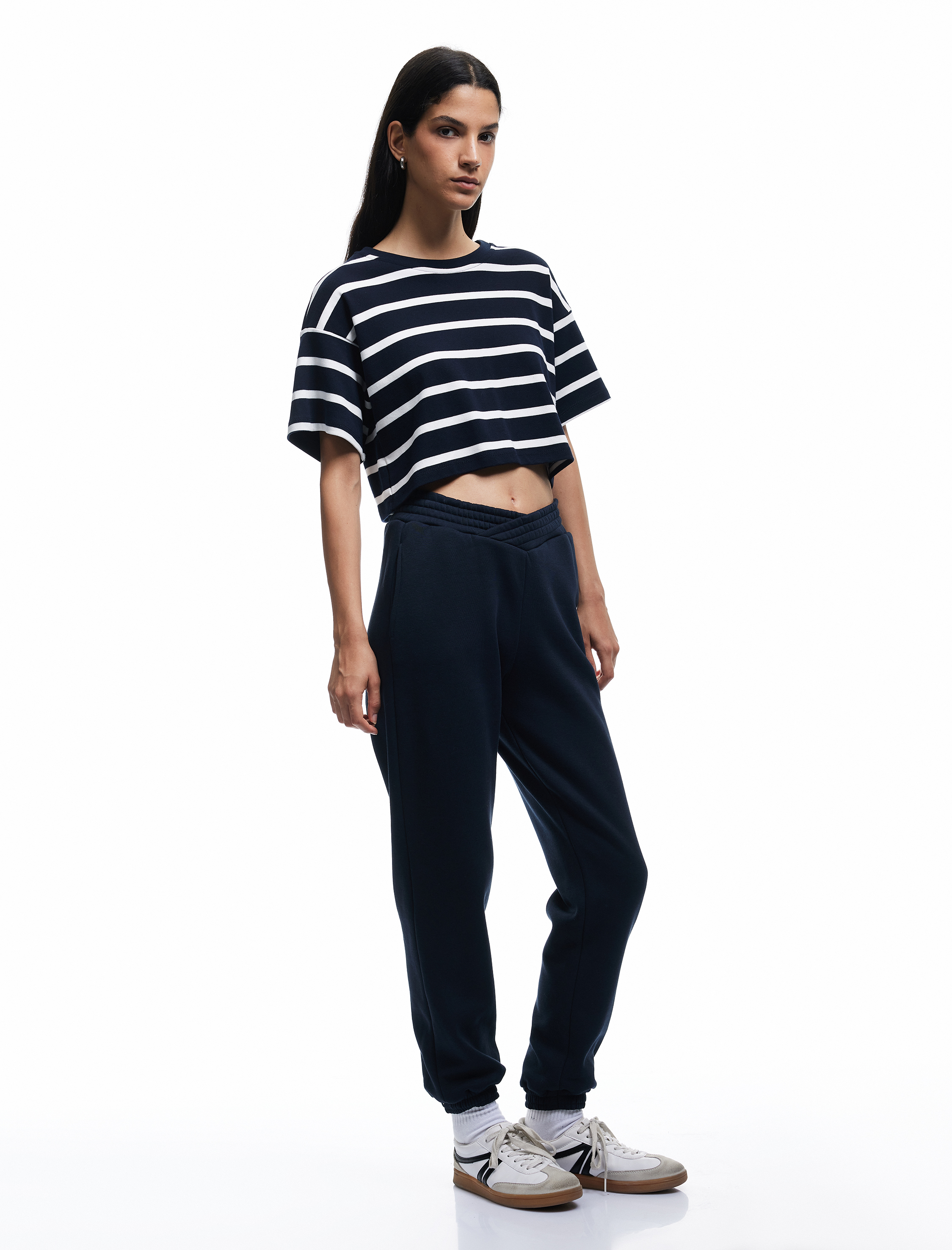   Fermuarlı Cepli Beli Lastikli Şardonlu Jogger Eşofman Altı