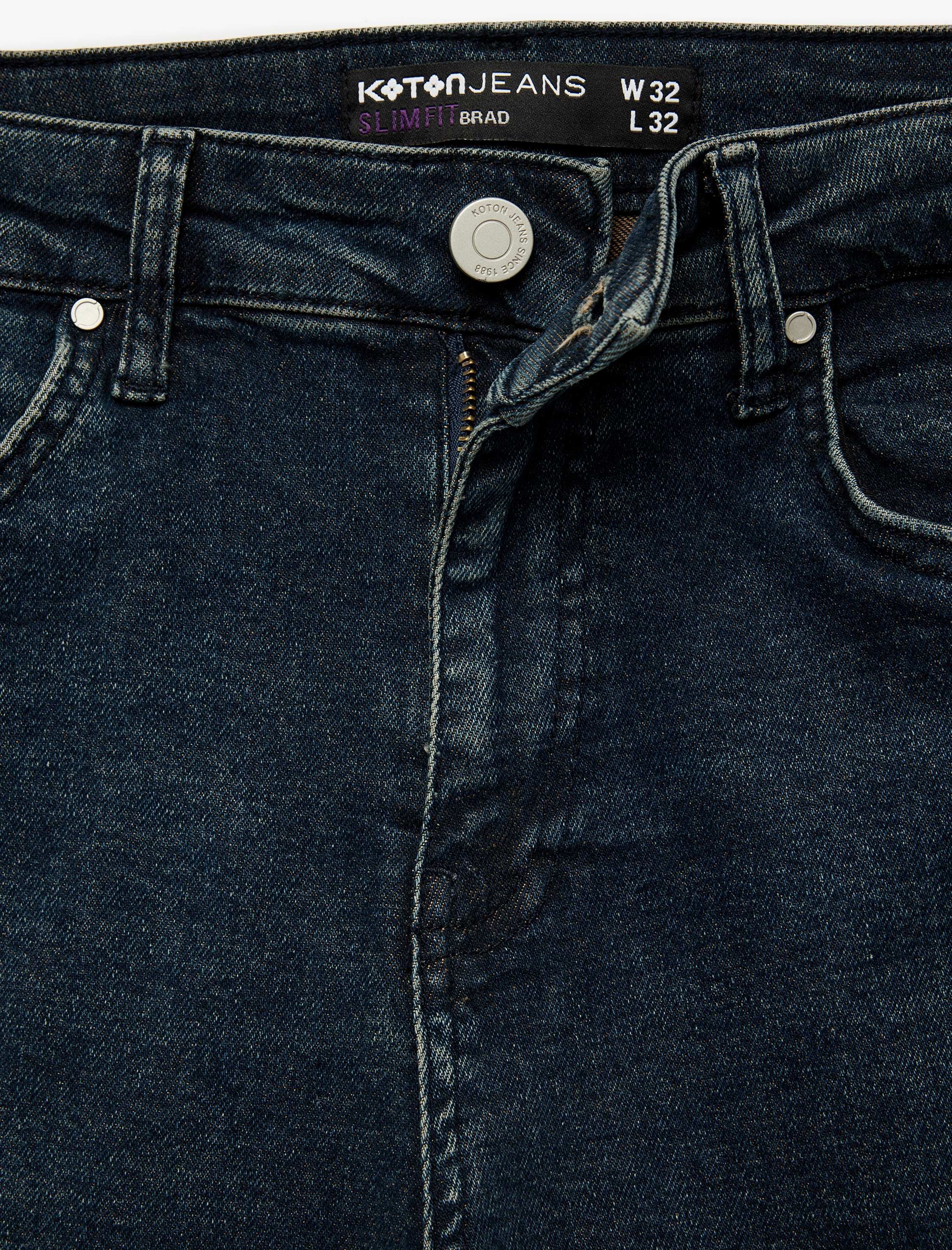   Normal Bel Pamuklu Slim Fit Jean Pantolon - Brad Jean