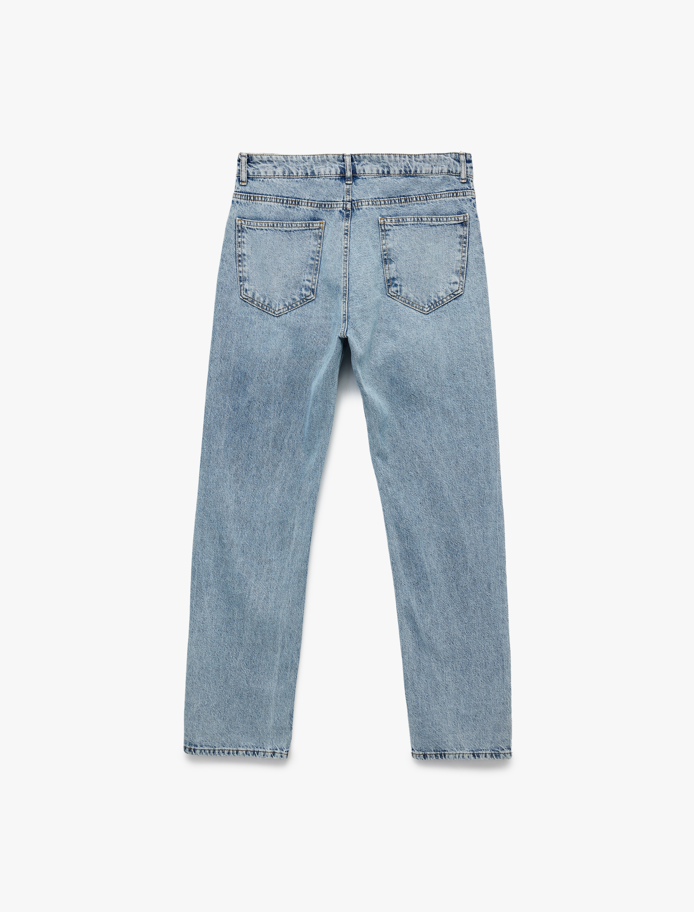  Pamuklu Normal Bel Straight Fit Jean Pantolon - Mark Jean