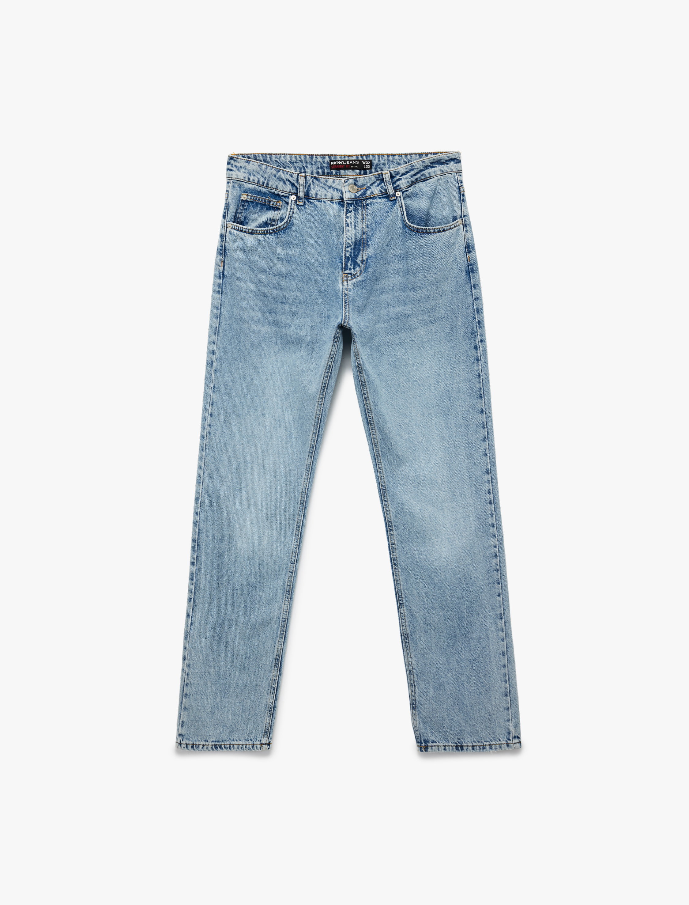   Pamuklu Normal Bel Straight Fit Jean Pantolon - Mark Jean