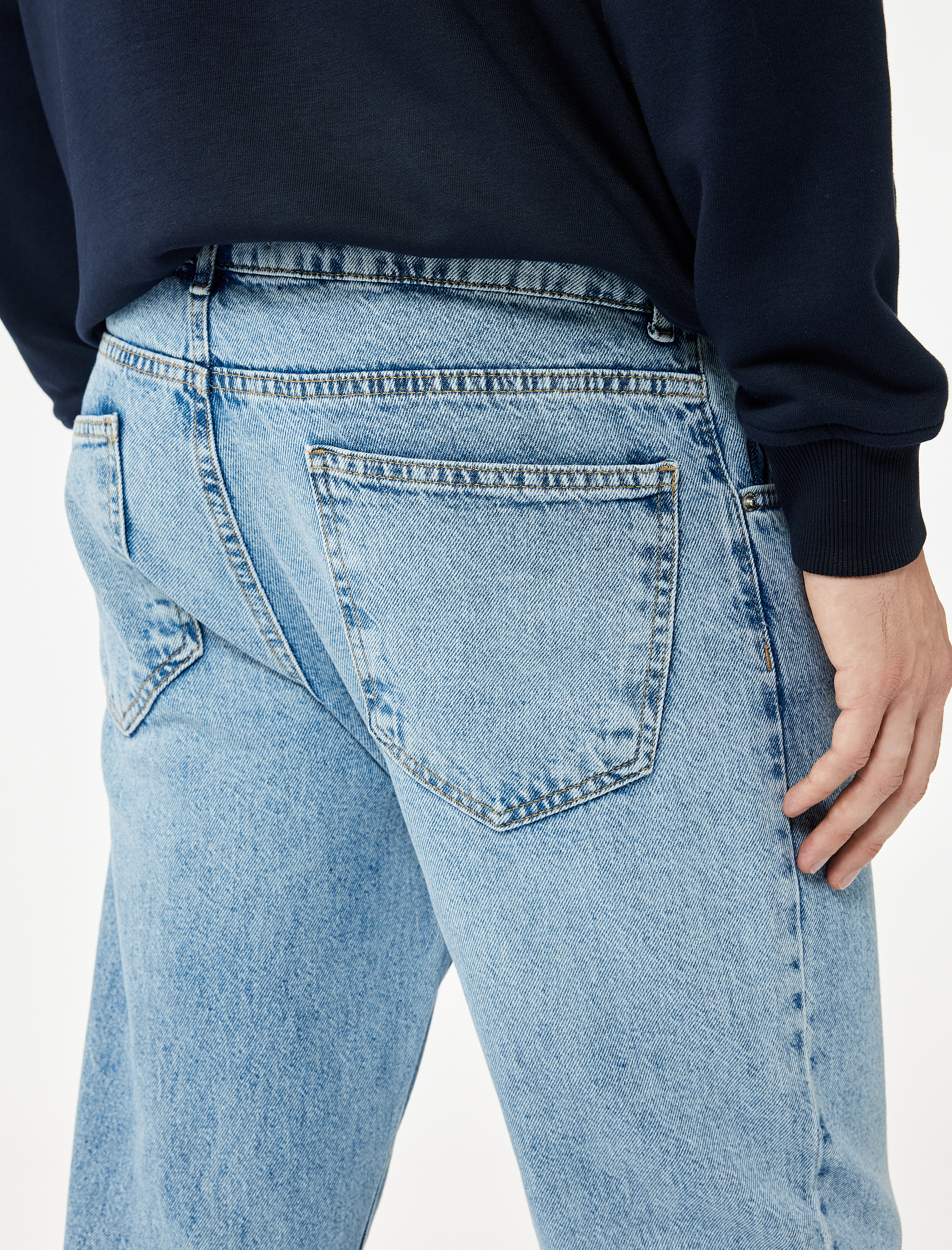   Pamuklu Normal Bel Straight Fit Jean Pantolon - Mark Jean