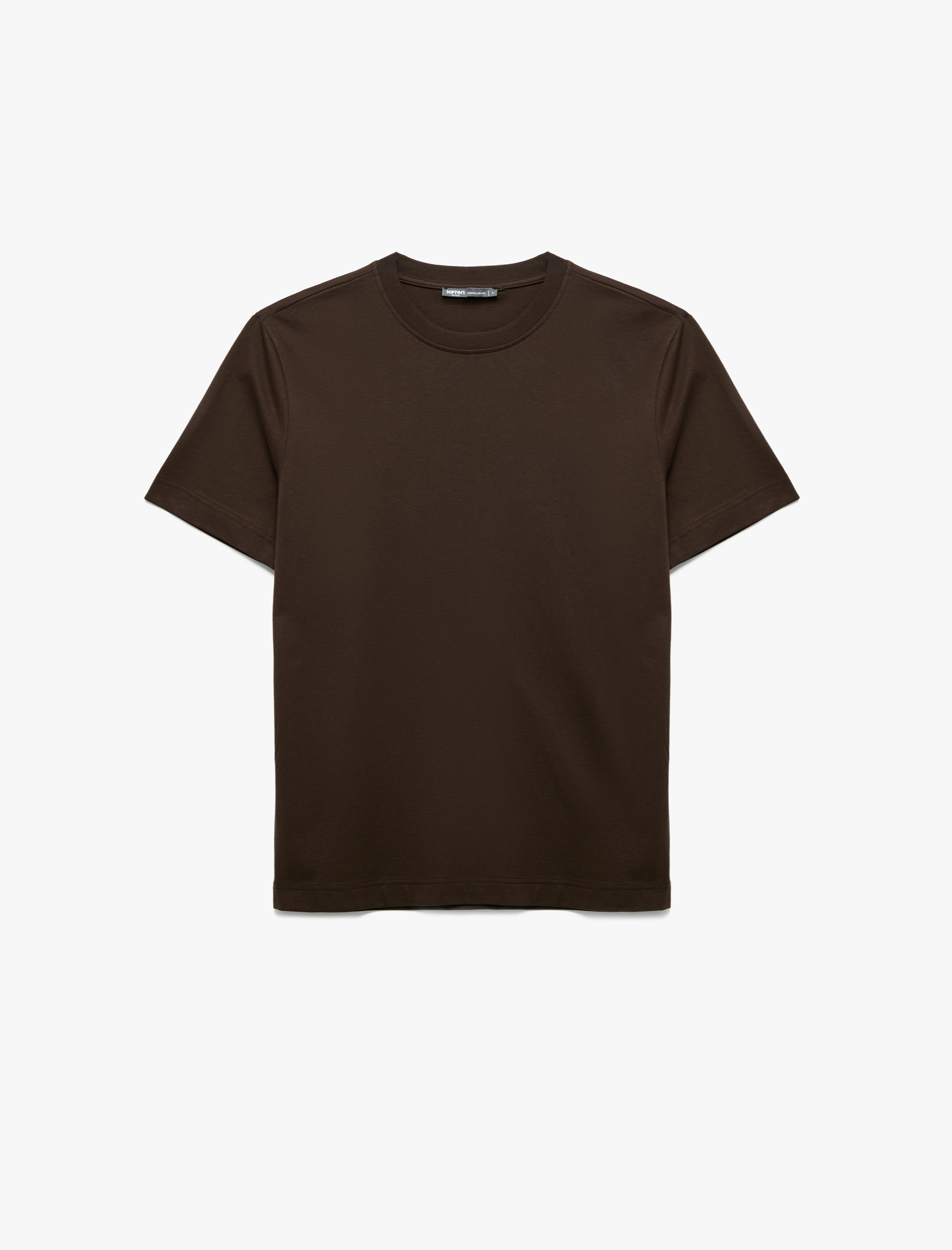   Pamuklu Kısa Kollu Regular Fit Bisiklet Yaka Basic Tişört