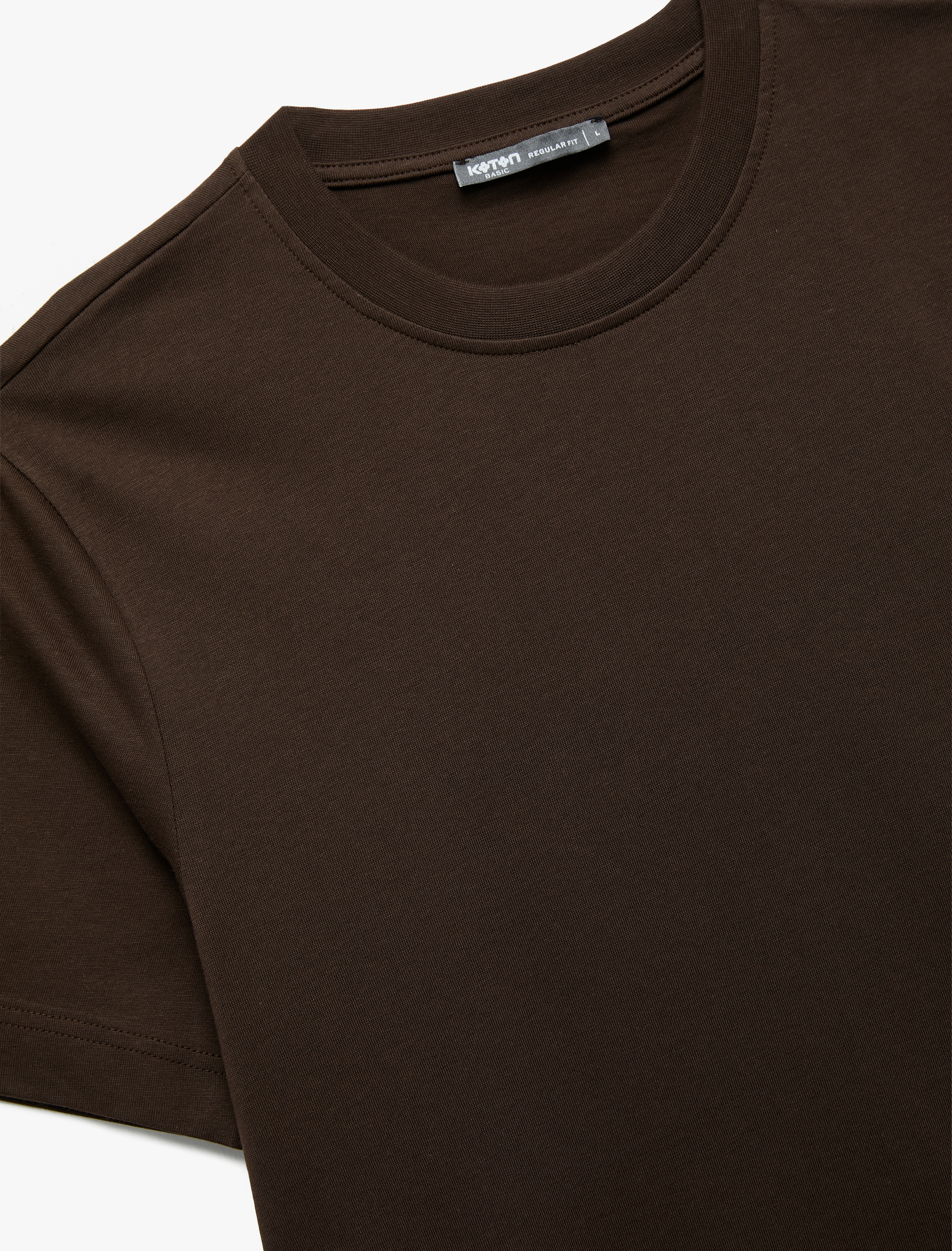   Pamuklu Kısa Kollu Regular Fit Bisiklet Yaka Basic Tişört