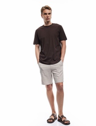Pamuklu Kısa Kollu Regular Fit Bisiklet Yaka Basic Tişört