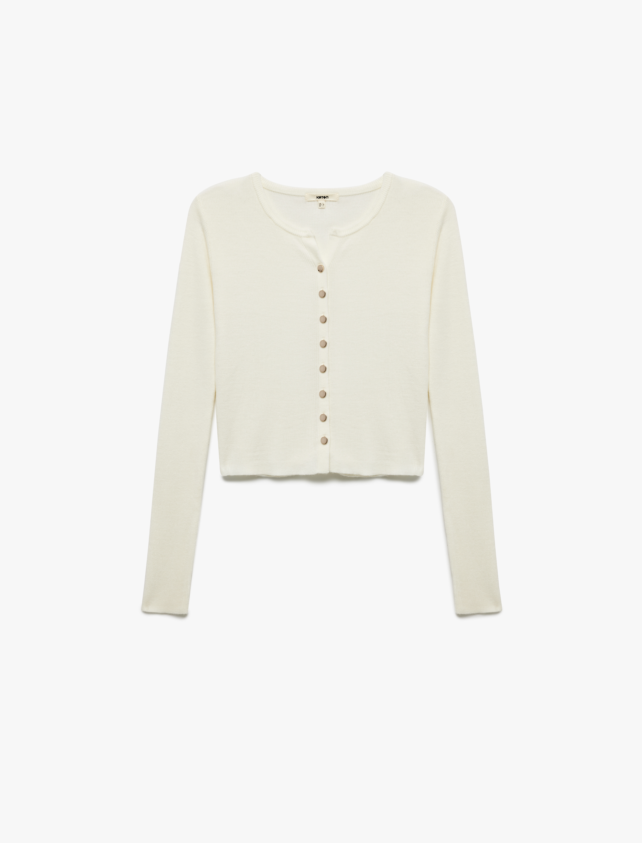   Uzun Kollu Bisiklet Yaka Triko Hırka