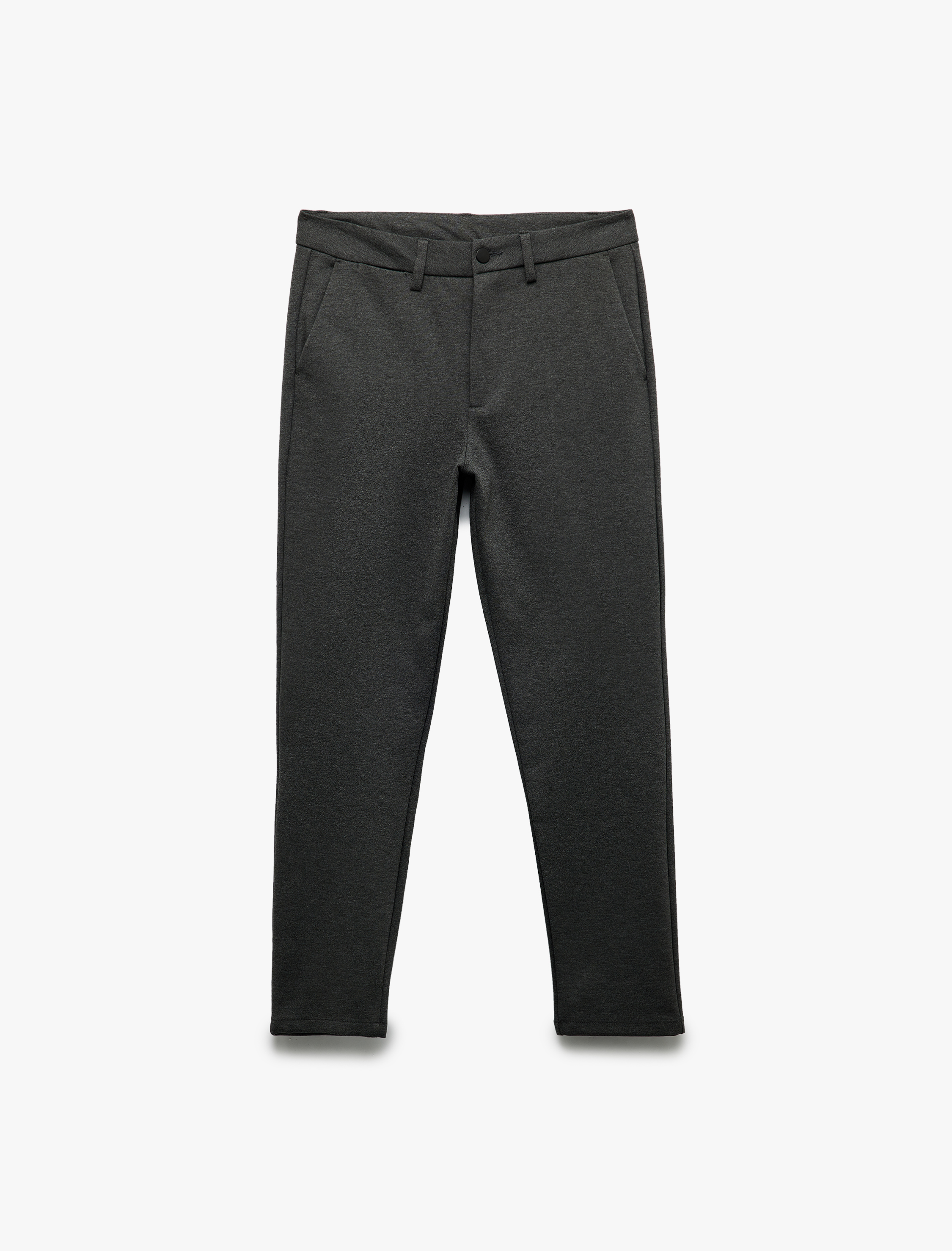   Cep Detaylı Düğmeli Slim Fit Kumaş Pantolon