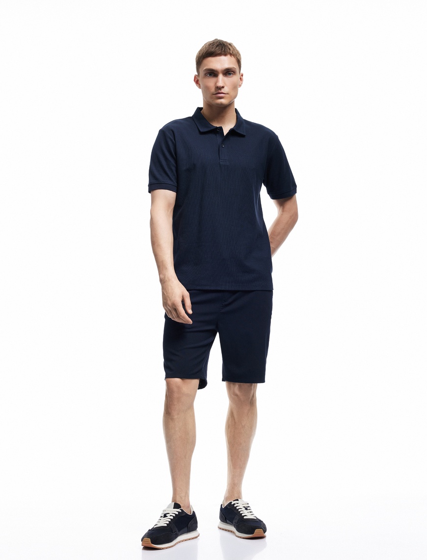   Regular Fit Kısa Kollu Pamuklu Polo Yaka Tişört