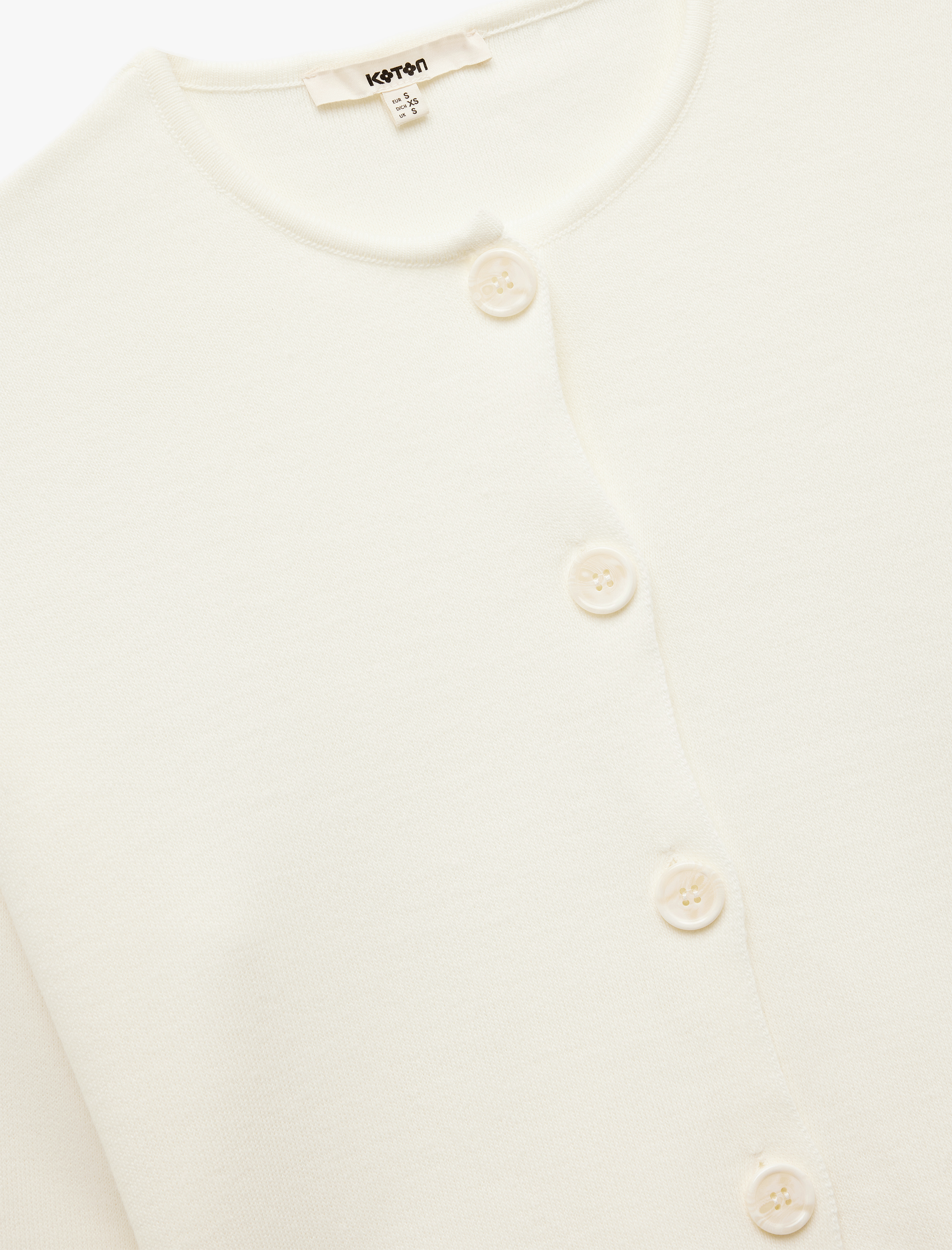   Regular Fit Uzun Kollu Bisiklet Yaka Triko Hırka