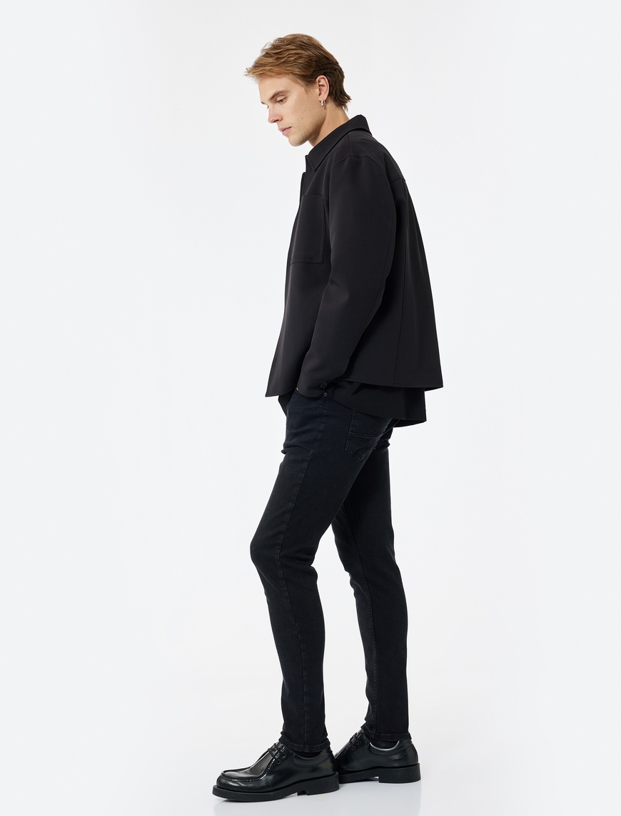   Normal Bel Pamuklu Skinny Fit Jean Pantolon - Michael Jean