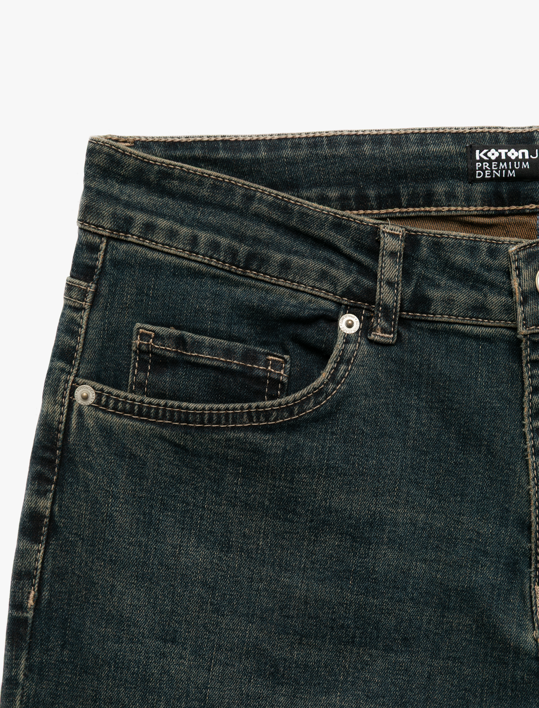   Pamuklu Normal Bel Slim Fit Jean Pantolon - Brad Jean