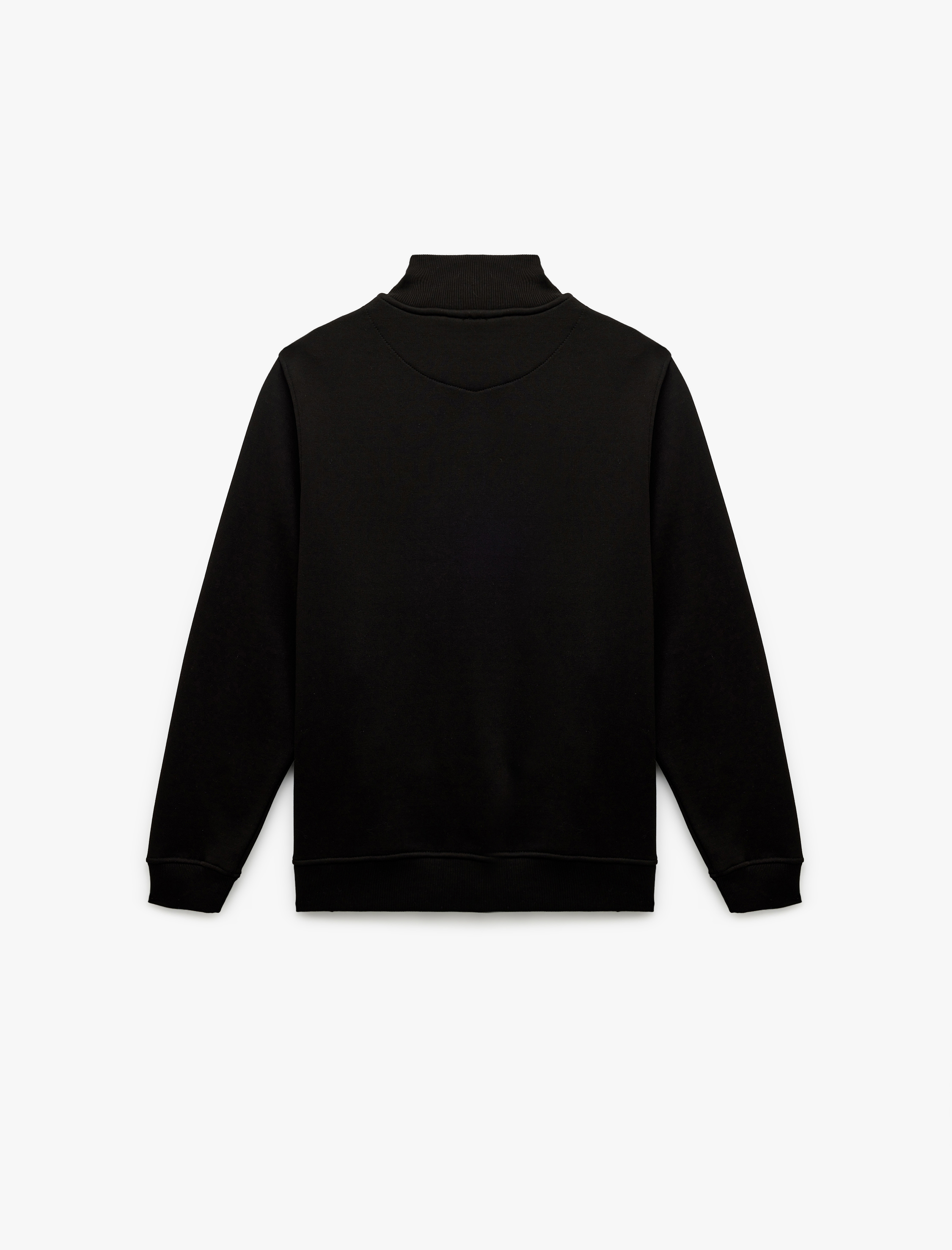   Şardonlu Uzun Kollu Cep Detaylı Basic Fermuarlı Hırka