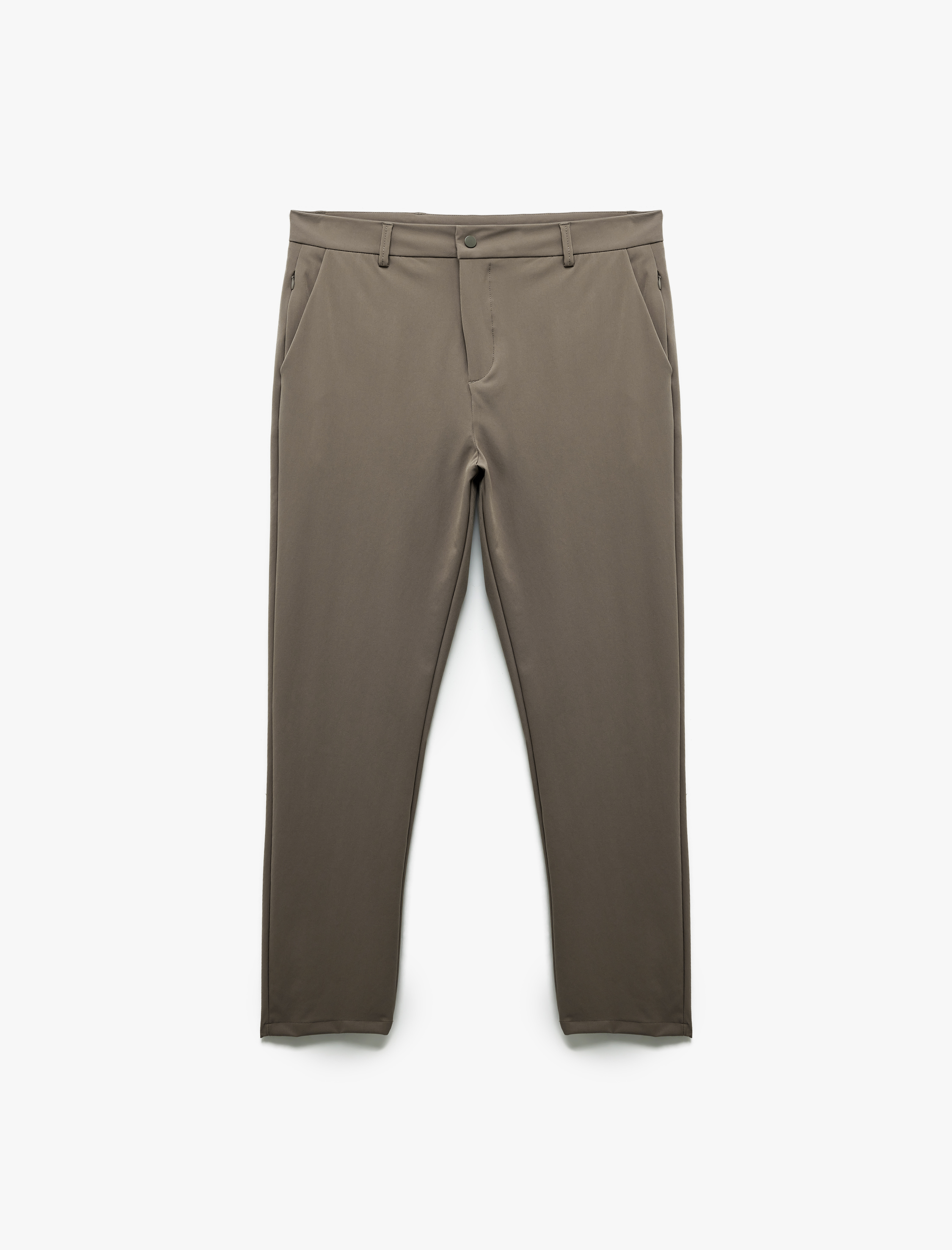   Slim Fit Cep Detaylı Düğmeli Non Iron Esnek Kumaş Pantolon