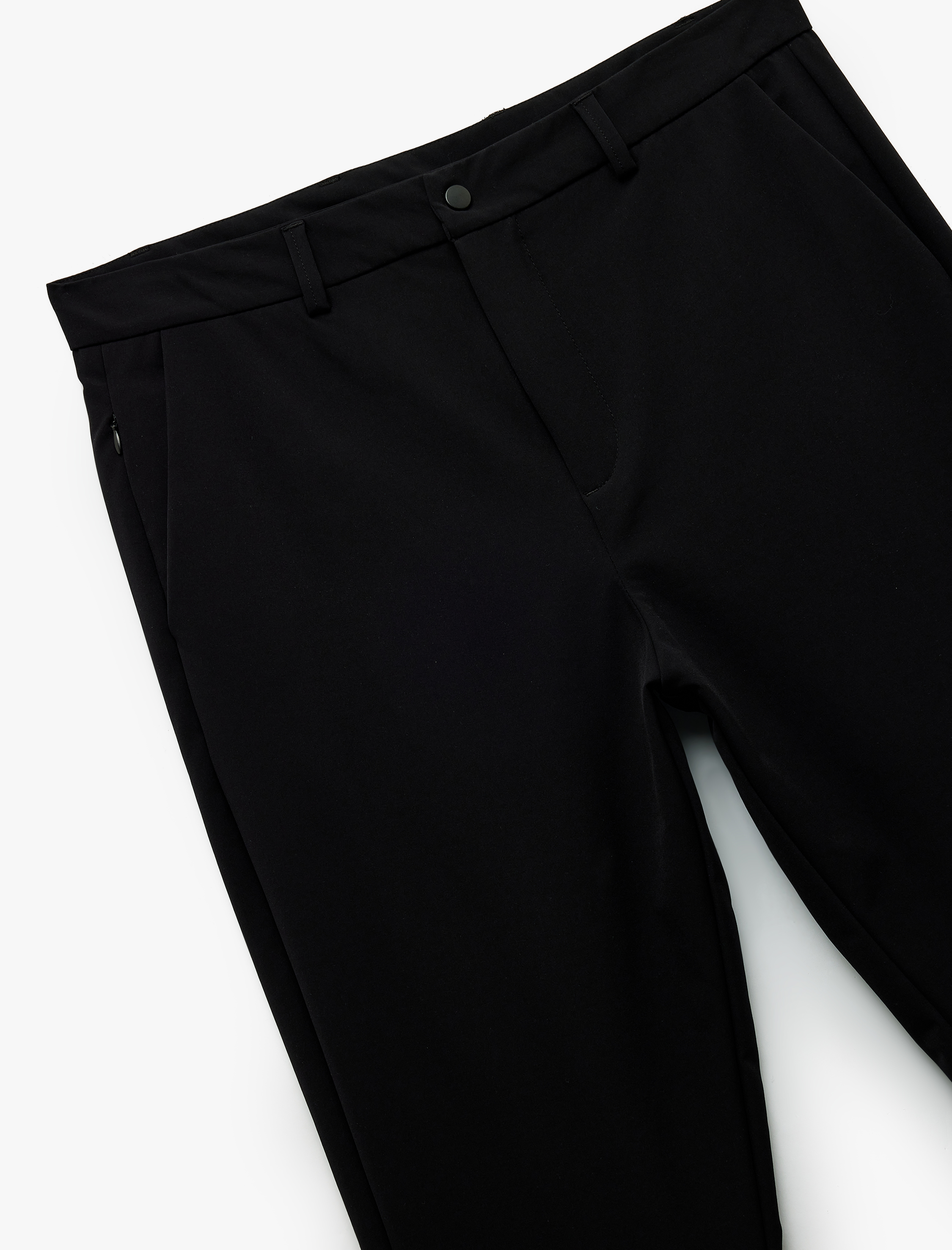   Slim Fit Cep Detaylı Düğmeli Non Iron Esnek Kumaş Pantolon