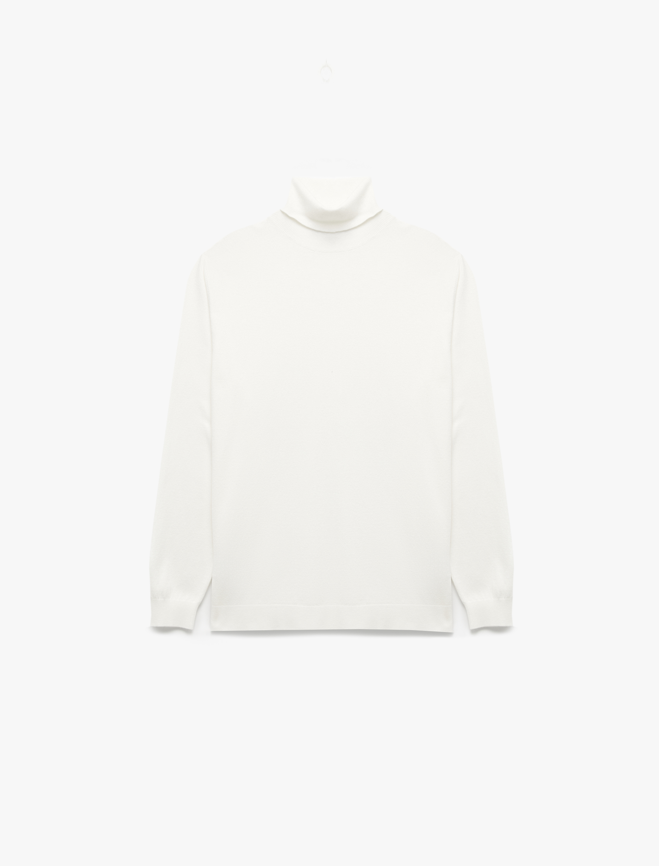   Viskon Karışımlı Uzun Kollu Basic Boğazlı Triko Kazak