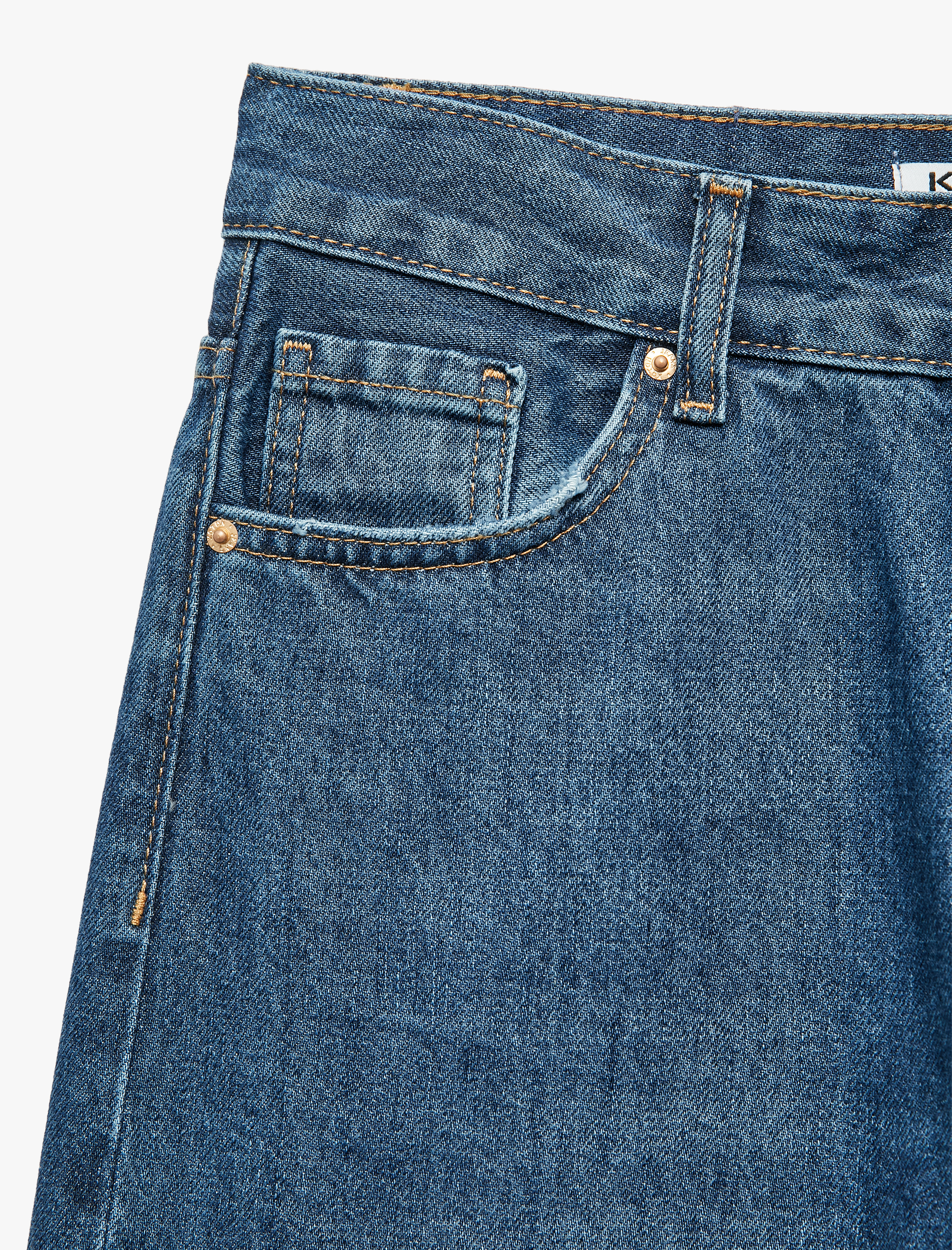   Pamuklu Düz Paça Cepli Jean Pantolon - Straight Jeans