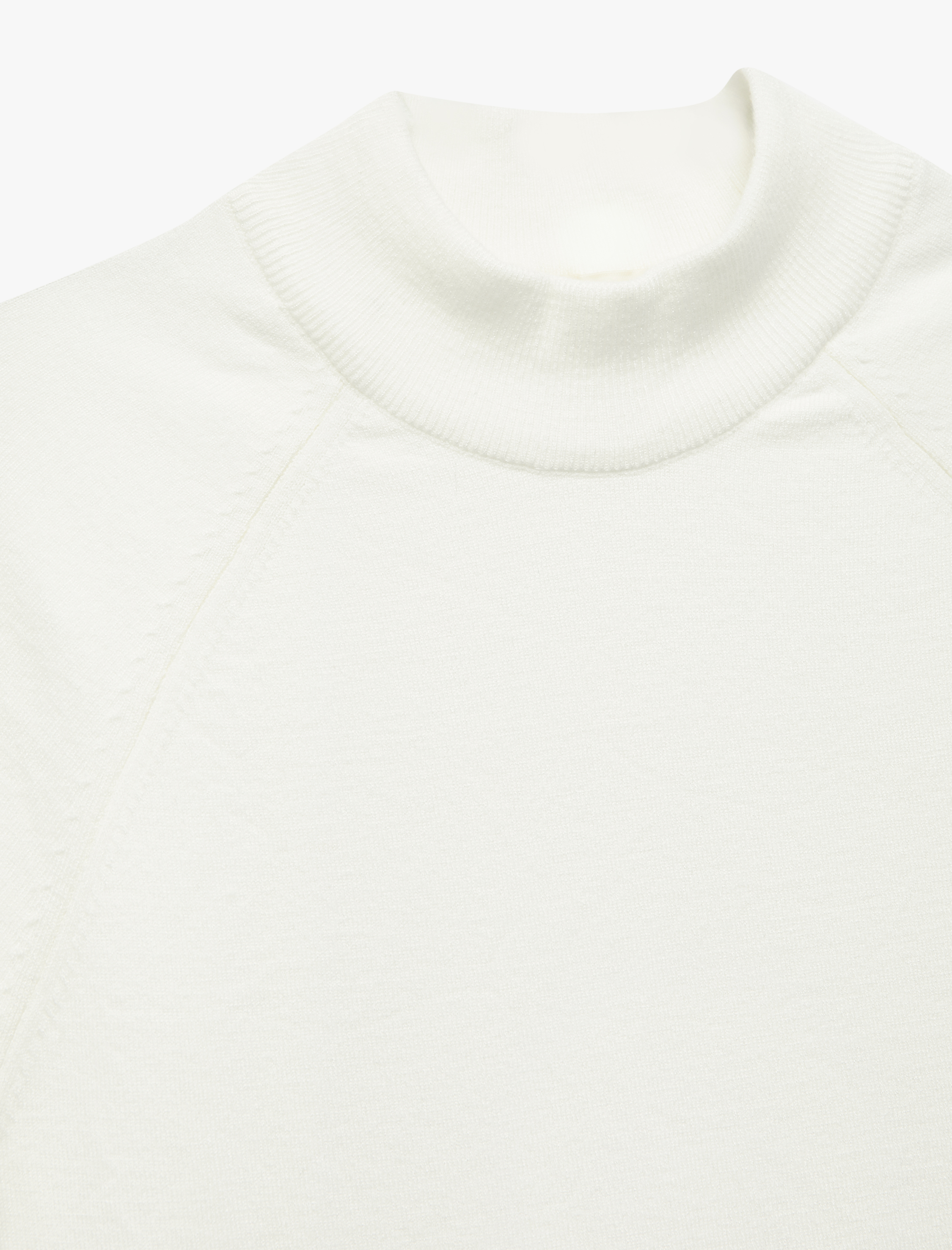   Rayon Kumaş Kısa Kollu Dik Yaka Triko Kazak