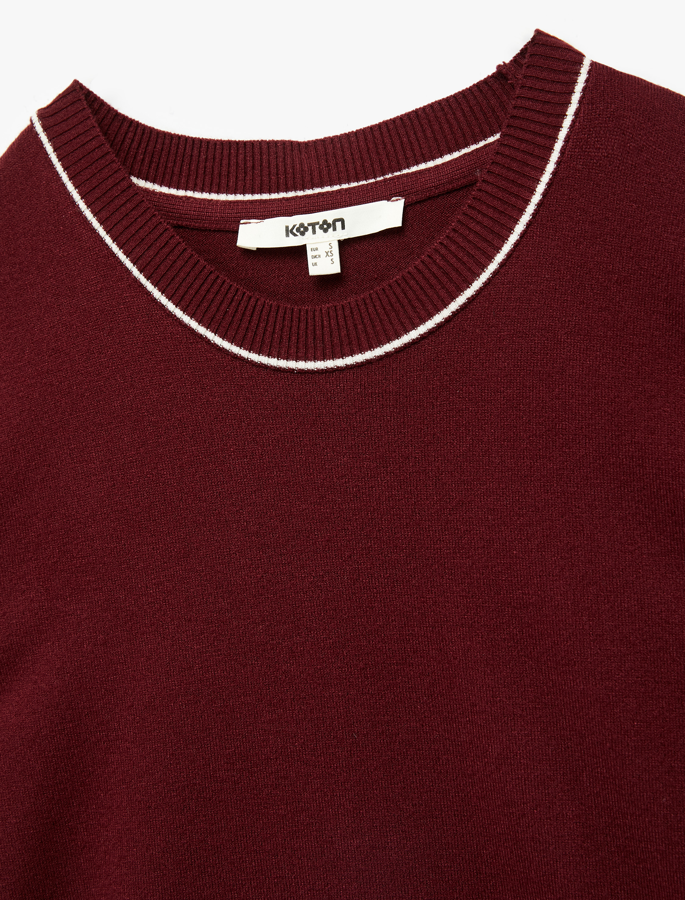   Kısa Kollu Bisiklet Yaka Triko Kazak