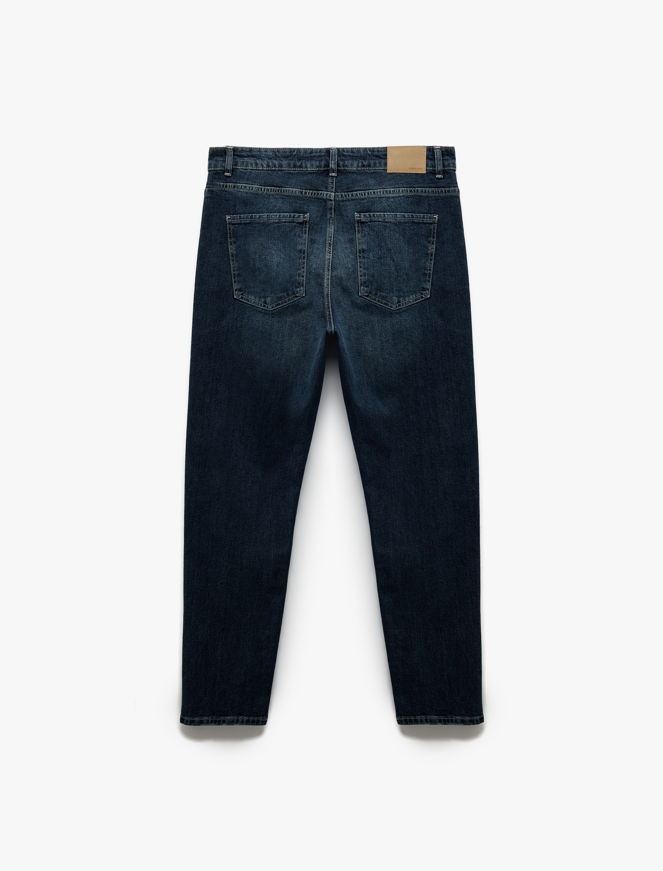   Pamuklu Normal Bel Tapered Fit Jean Pantolon