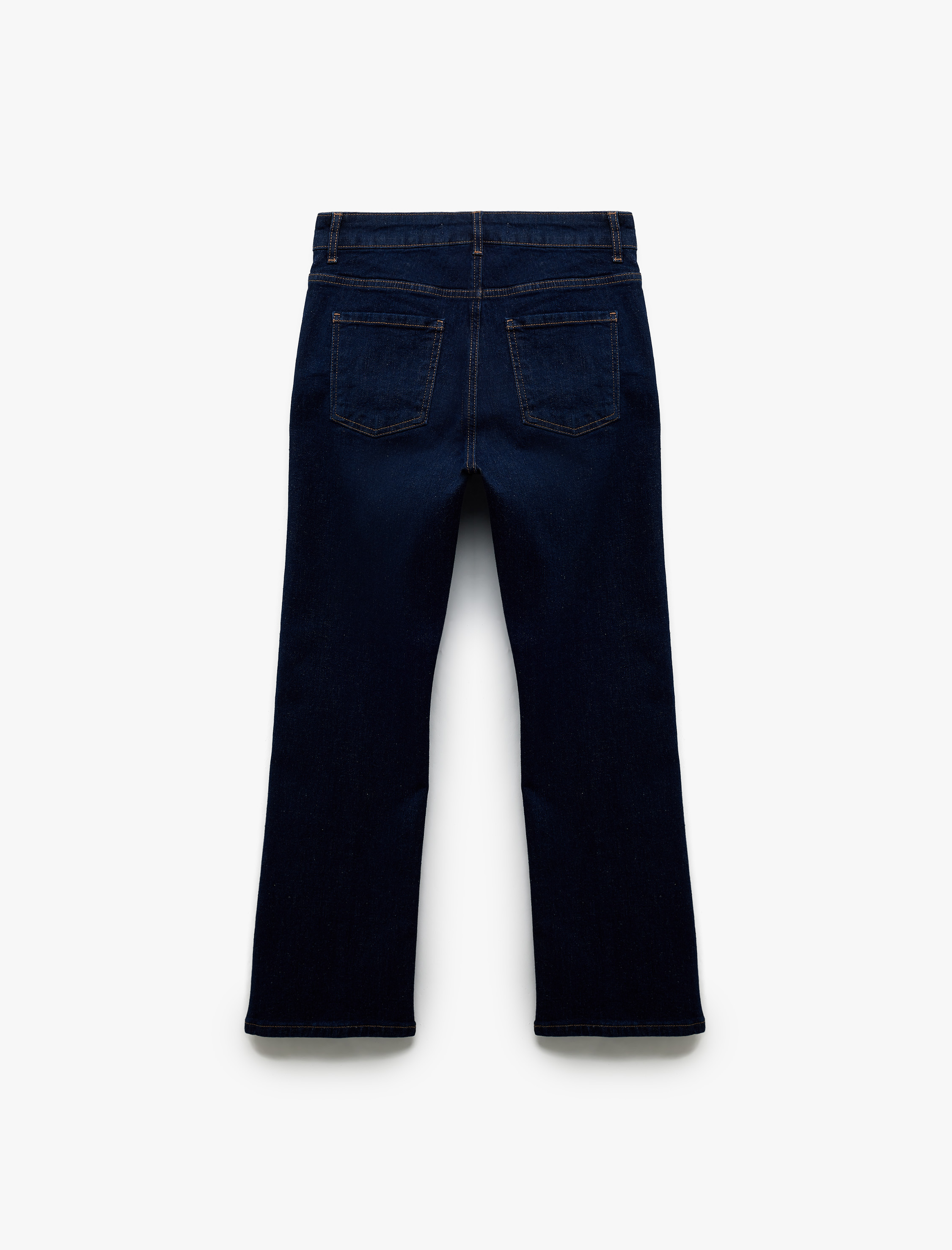   Normal Bel İspanyol Paça Denim Pantolon - Flare Jeans