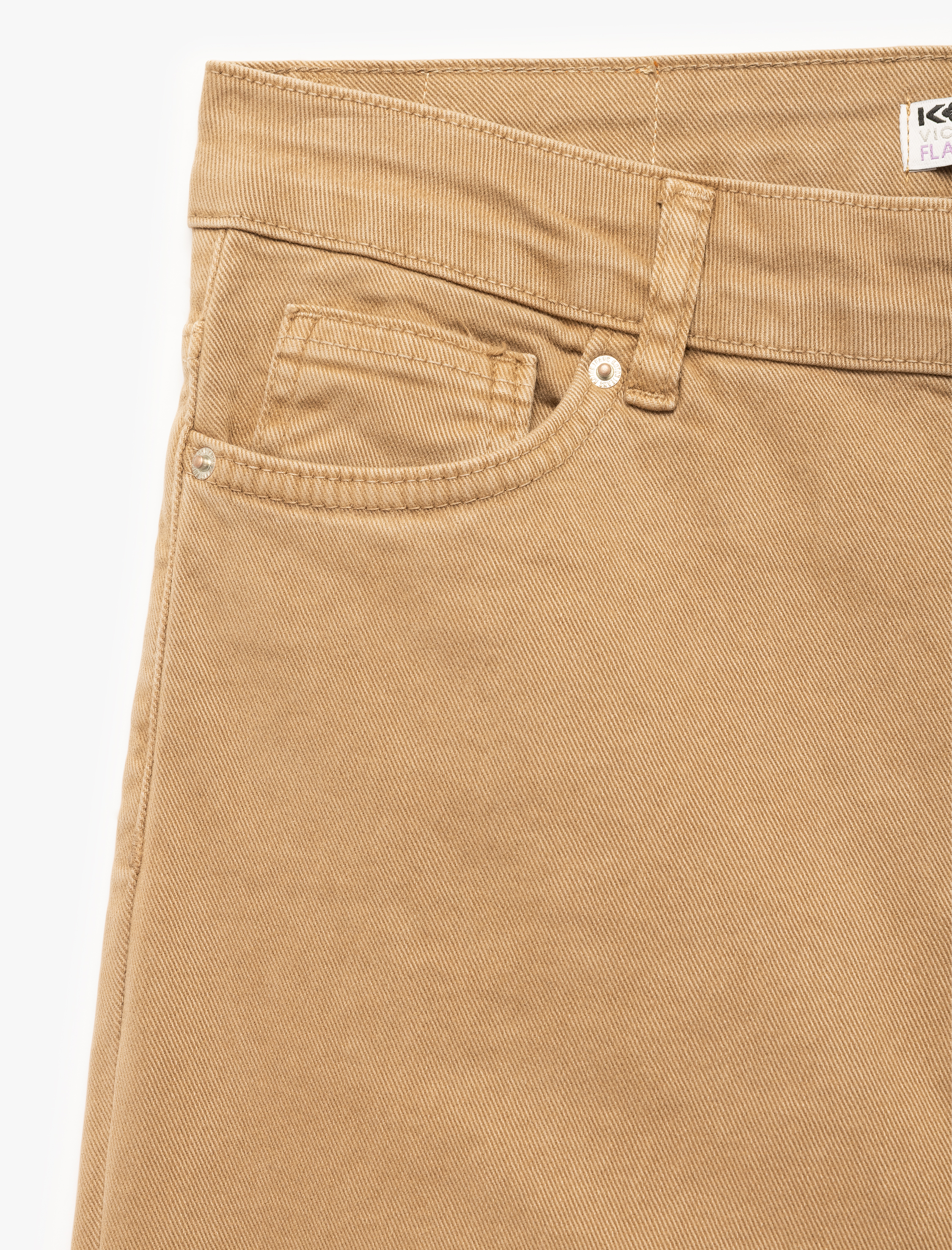   Kesik Paça Basic Denim Pantolon