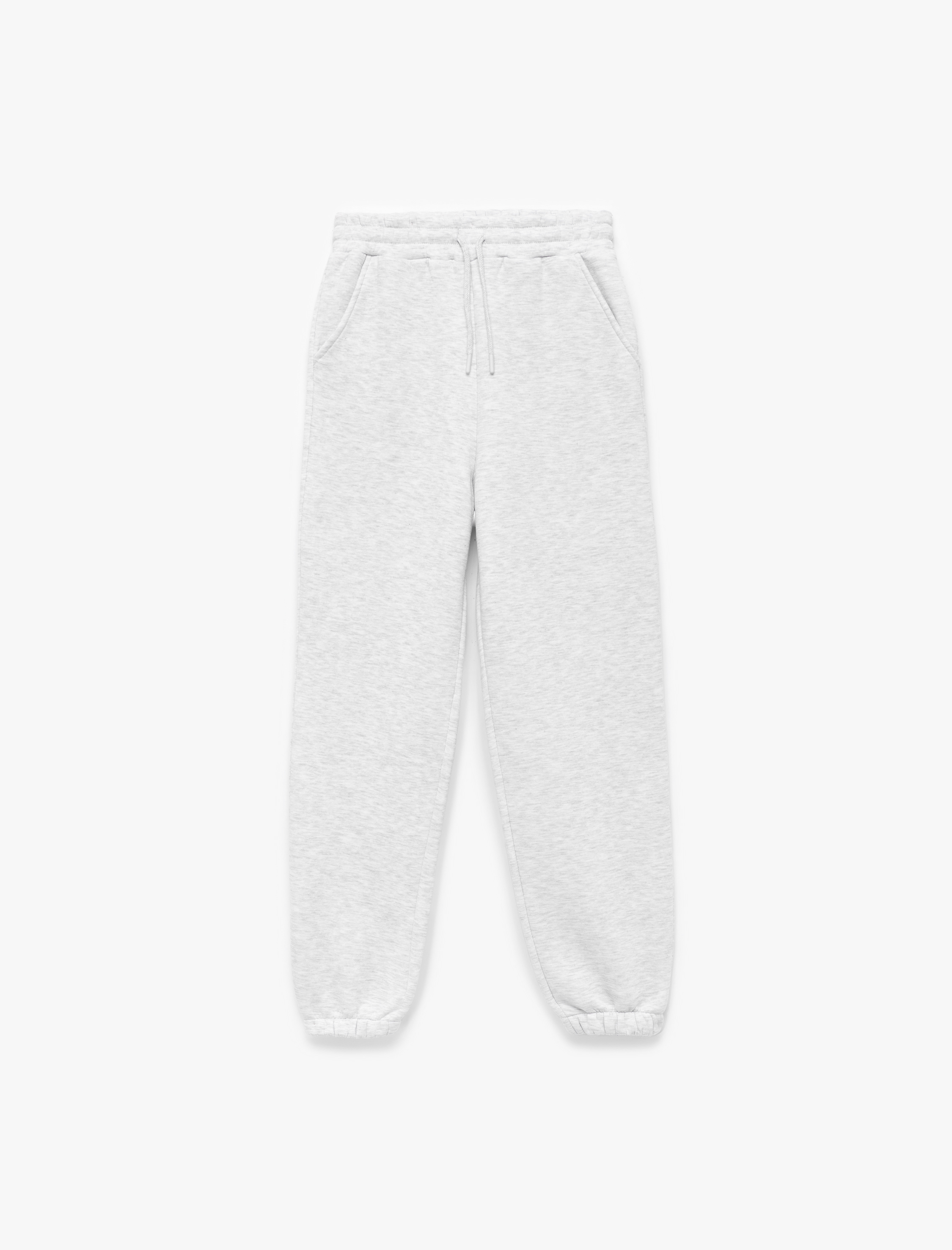   Şardonlu Cepli Beli Bağcıklı Rahat Kalıp Jogger Eşofman Altı