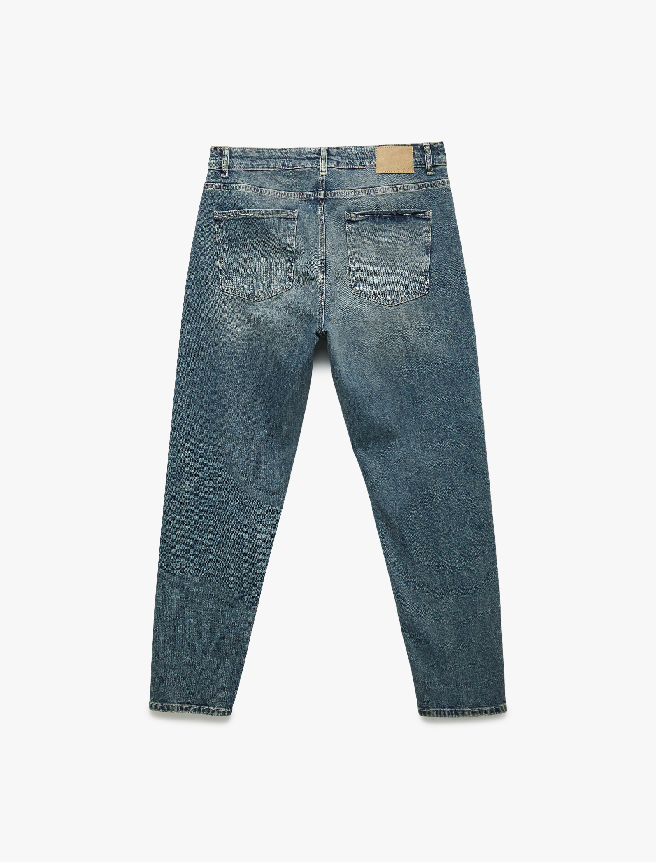   Pamuklu Normal Bel Tapered Fit Jean Pantolon