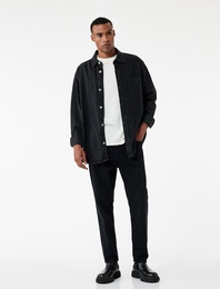 Pamuklu Normal Bel Loose Fit Jean Pantolon - Steve Jean