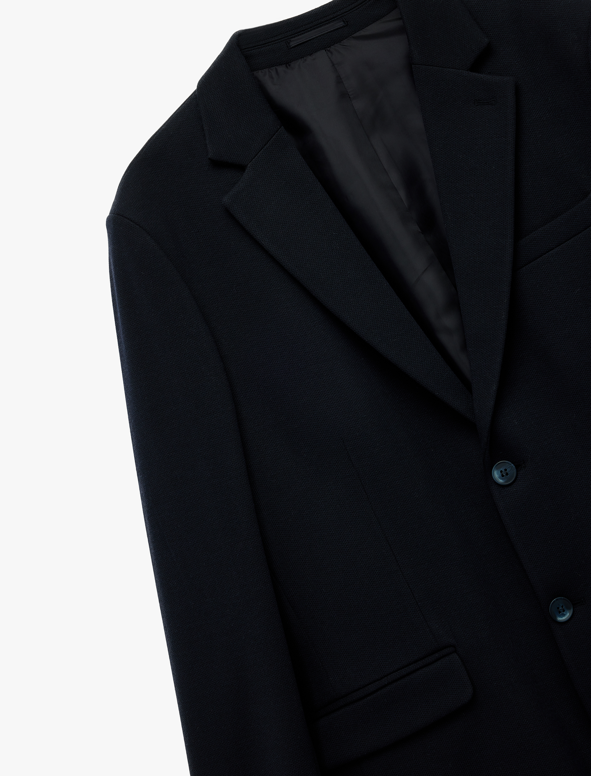   Pike Kumaş Uzun Kollu Kapaklı Cep Detaylı Düğmeli Slim Fit Mono Yaka Blazer Ceket