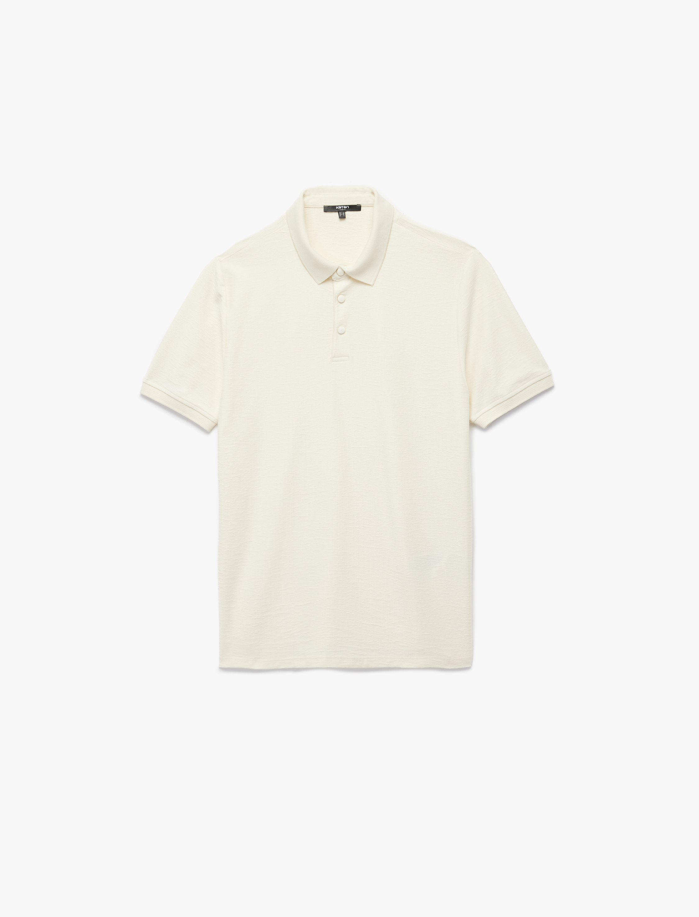   Regular Fit Çıtçıt Düğme Detaylı Kısa Kollu Polo Yaka Tişört