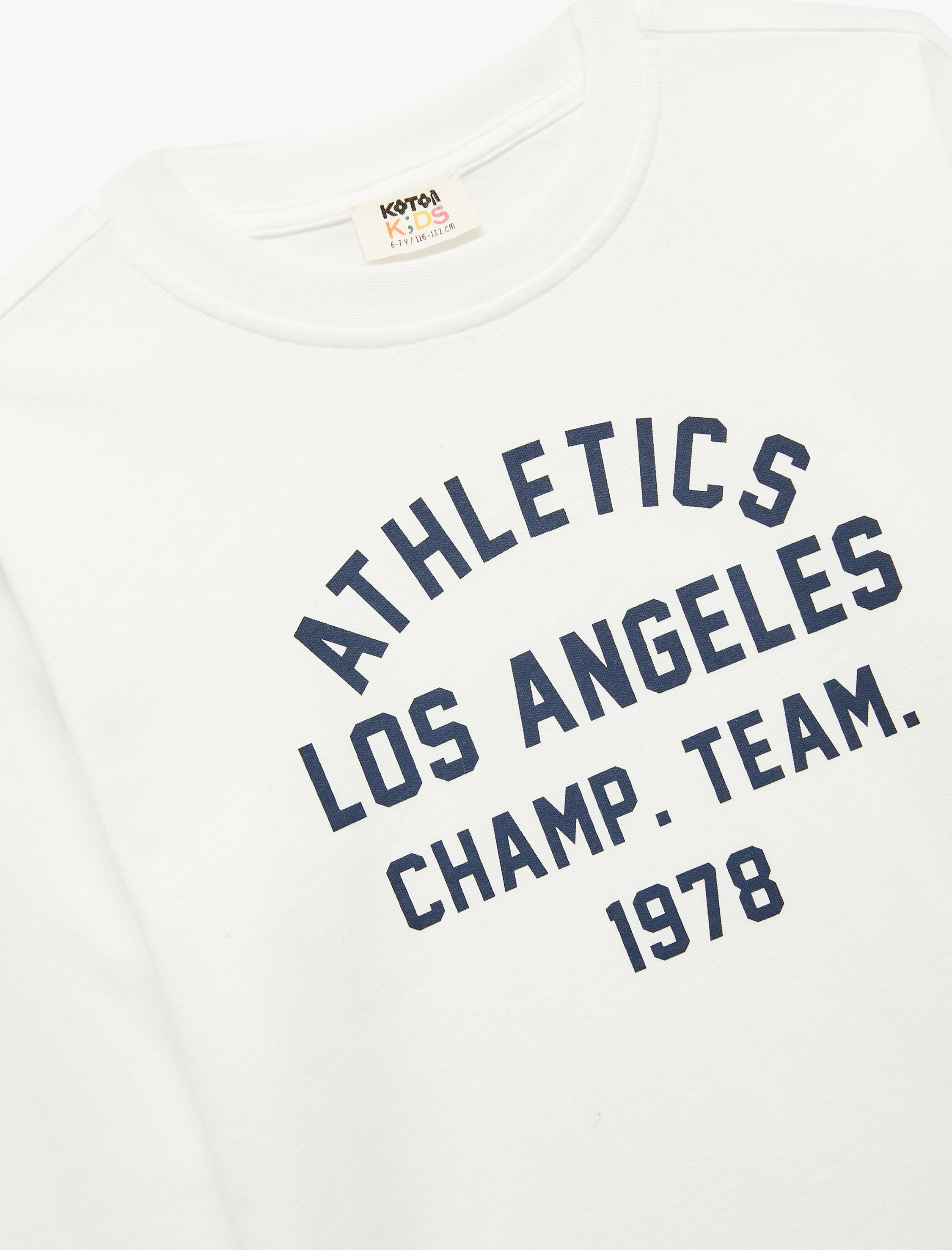  Erkek Çocuk Pamuklu Uzun Kollu Bisiklet Yaka Baskılı Tişört