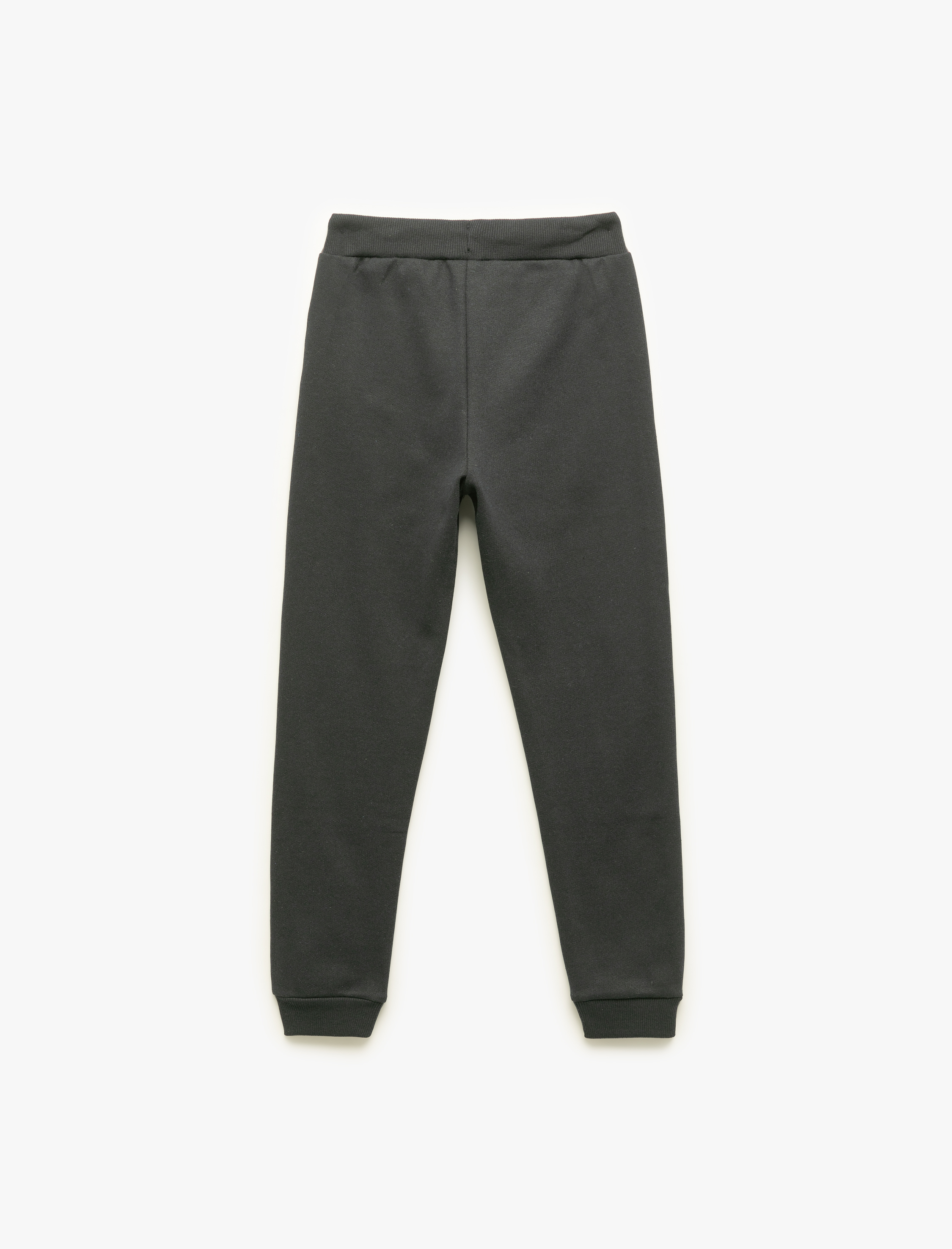  Erkek Çocuk Pamuklu Beli Bağlamalı Şardonlu Basic Jogger Eşofman Altı