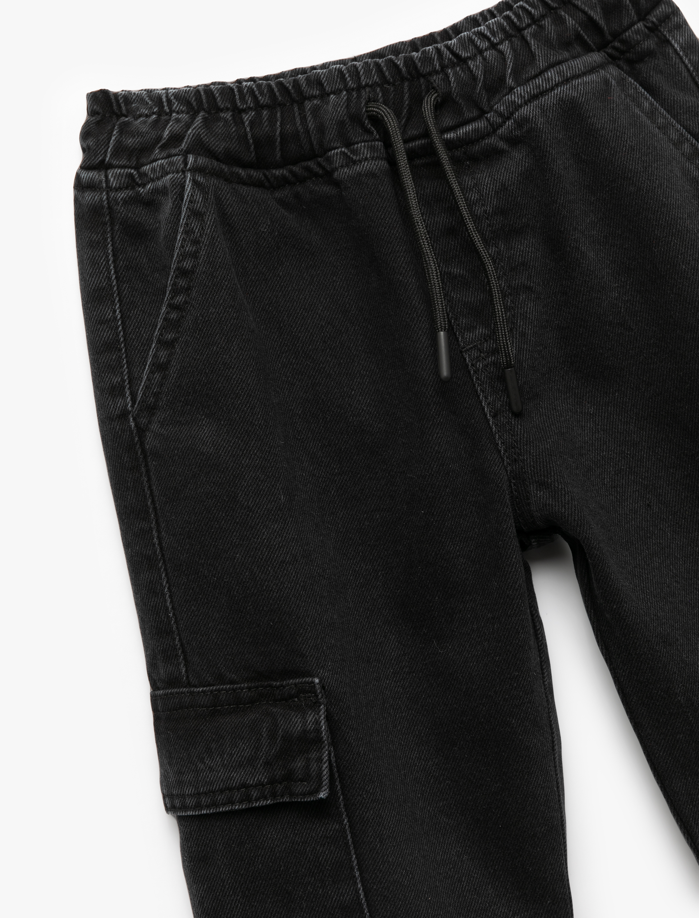  Erkek Çocuk Pamuklu Cep Detaylı Jogger Pantolon