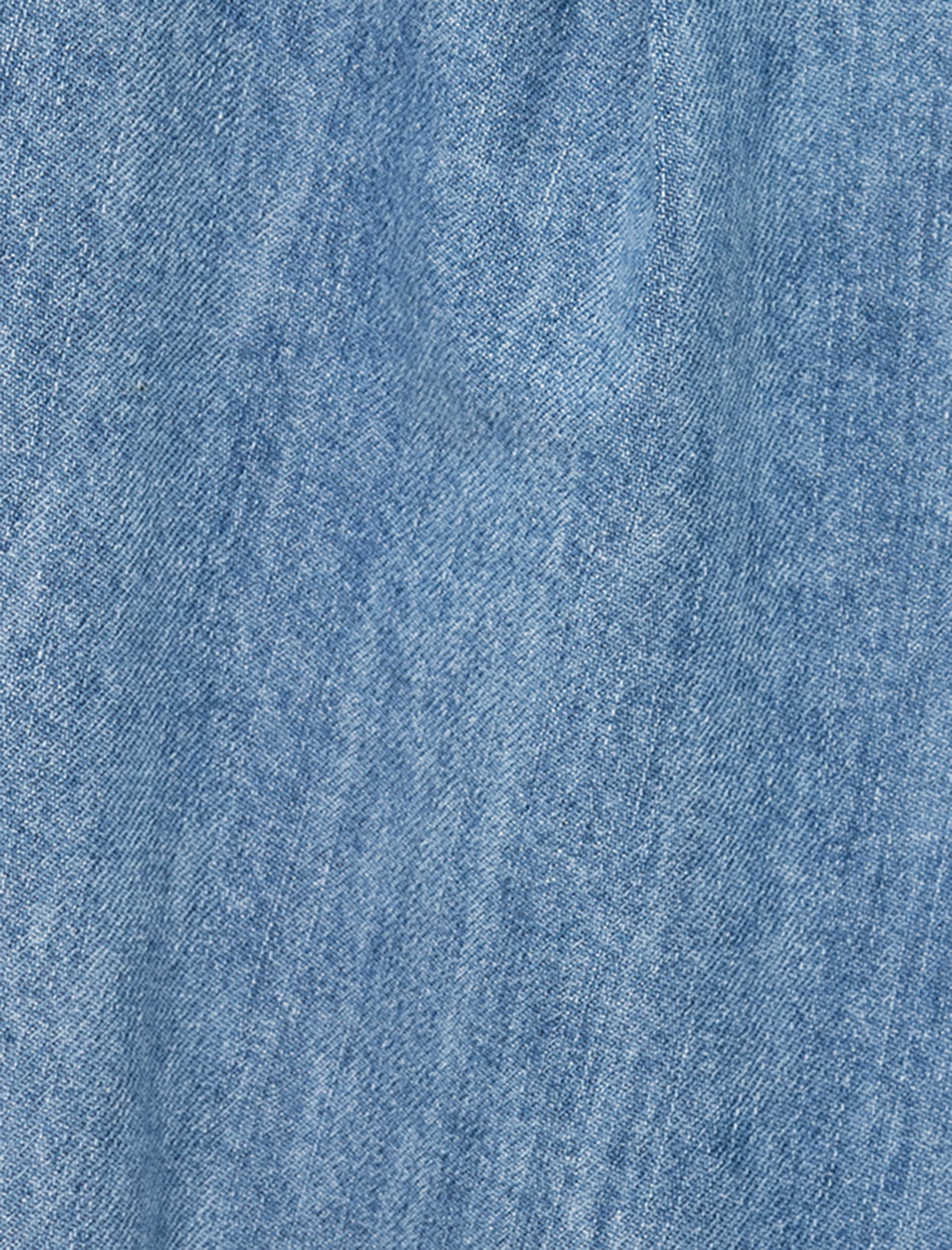   Pamuklu Kemer Detaylı Cepli Düğmeli Geniş Paça Jean Pantolon -  Wide Leg Jeans