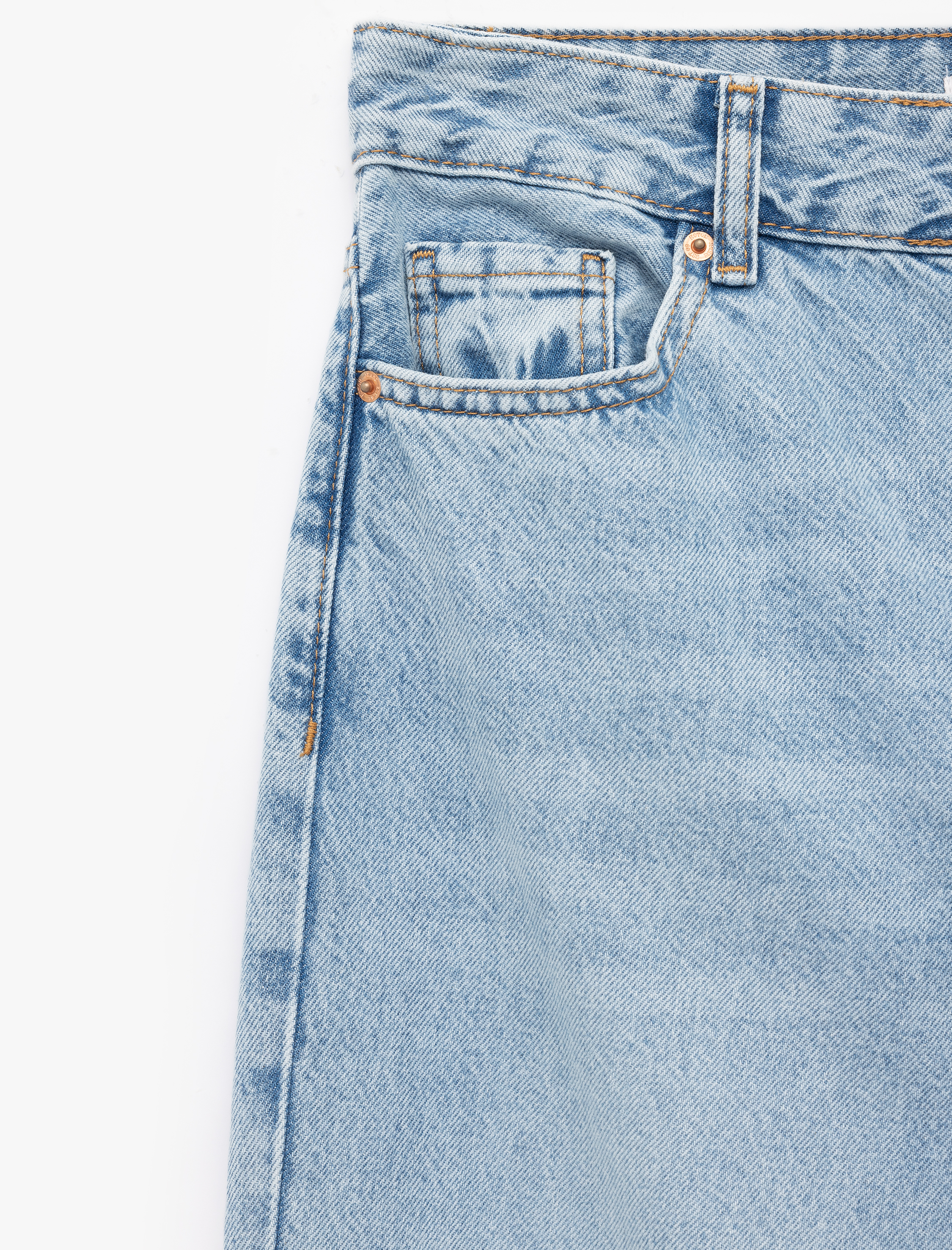   Pamuklu Normal Bel Düz Paça Uzun Jean Pantolon - Straight Fit Jean