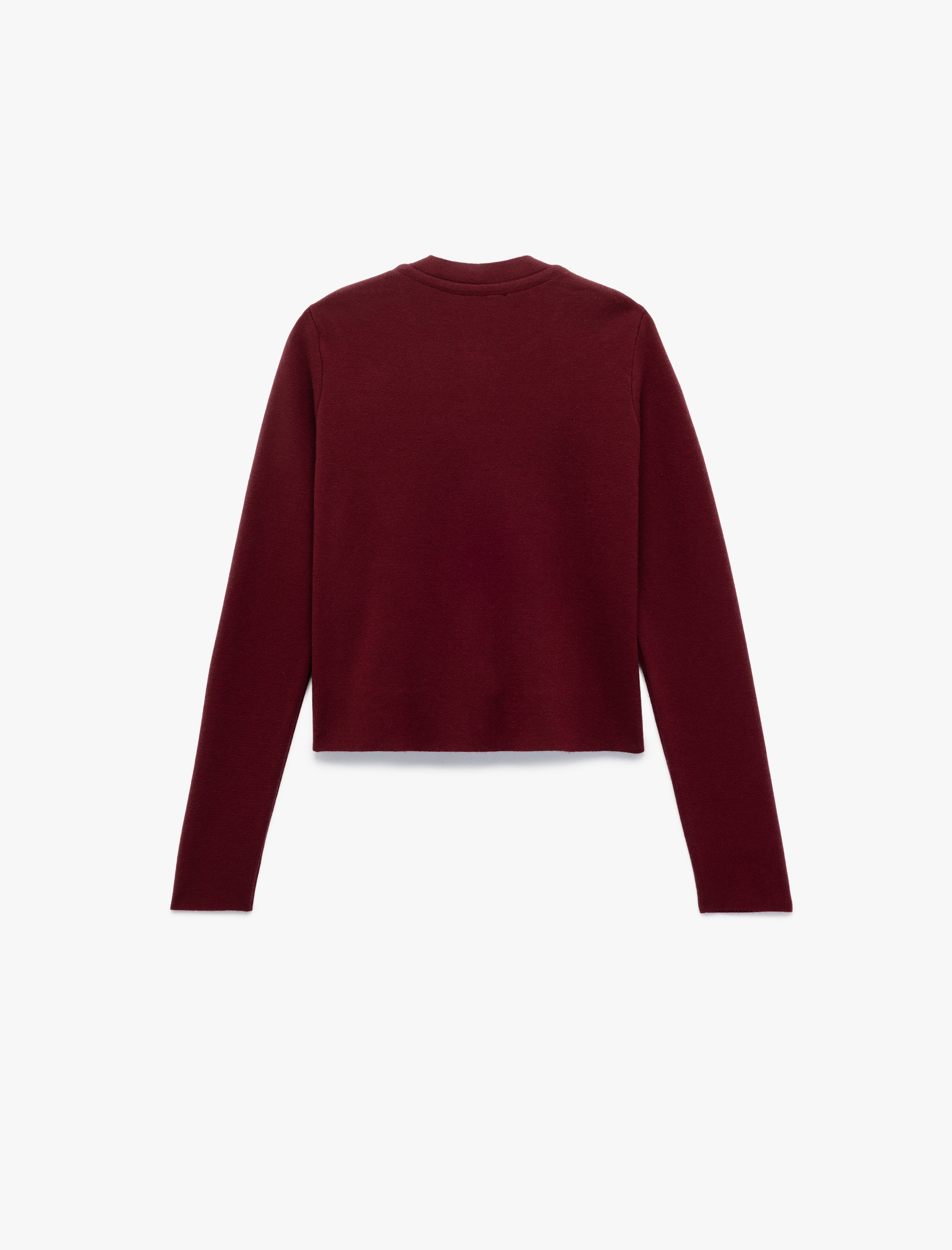   Cepli Gold Düğme Detaylı Uzun Kollu Bisiklet Yaka Triko Hırka