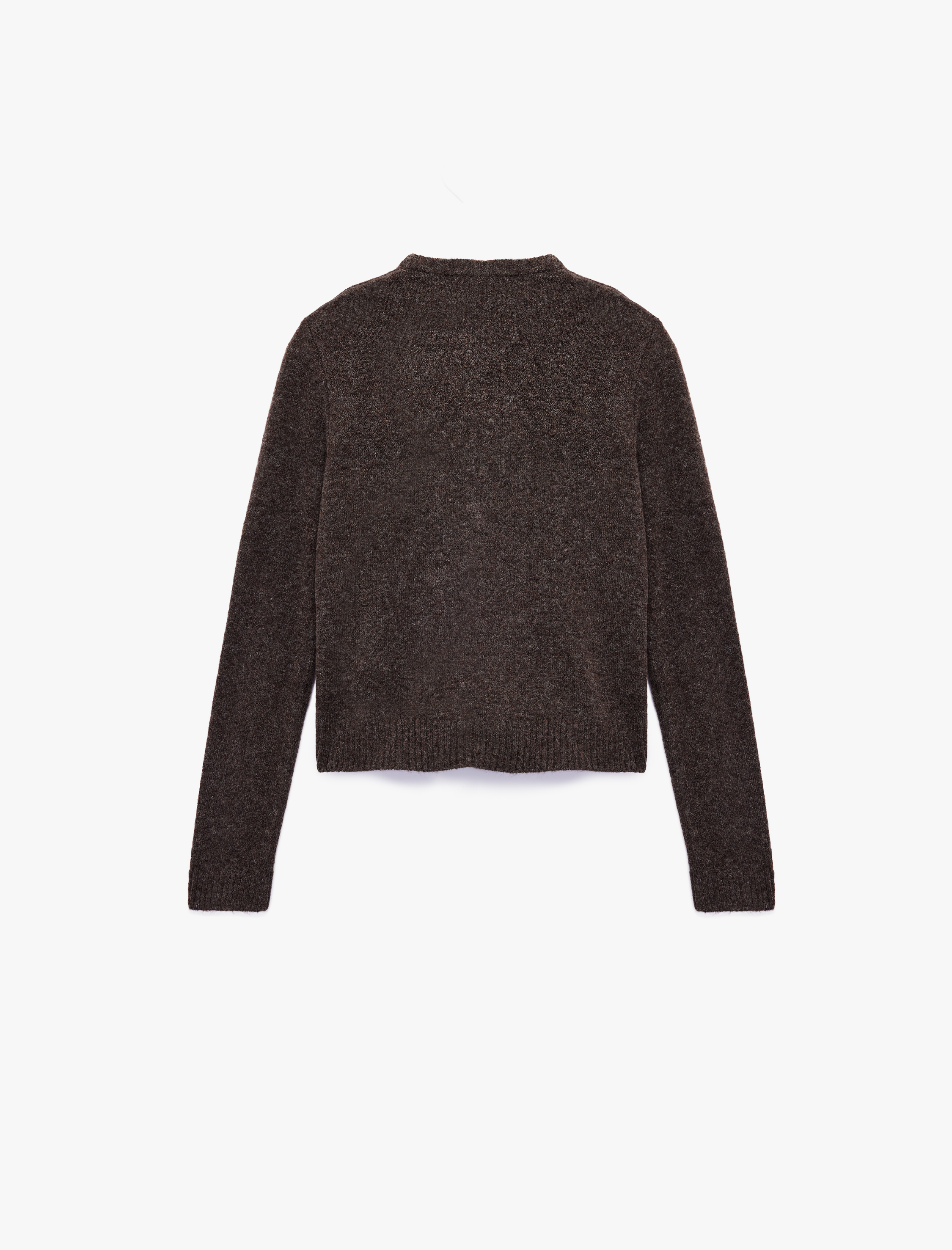   Regular Fit Uzun Kollu Bisiklet Yaka Triko Hırka