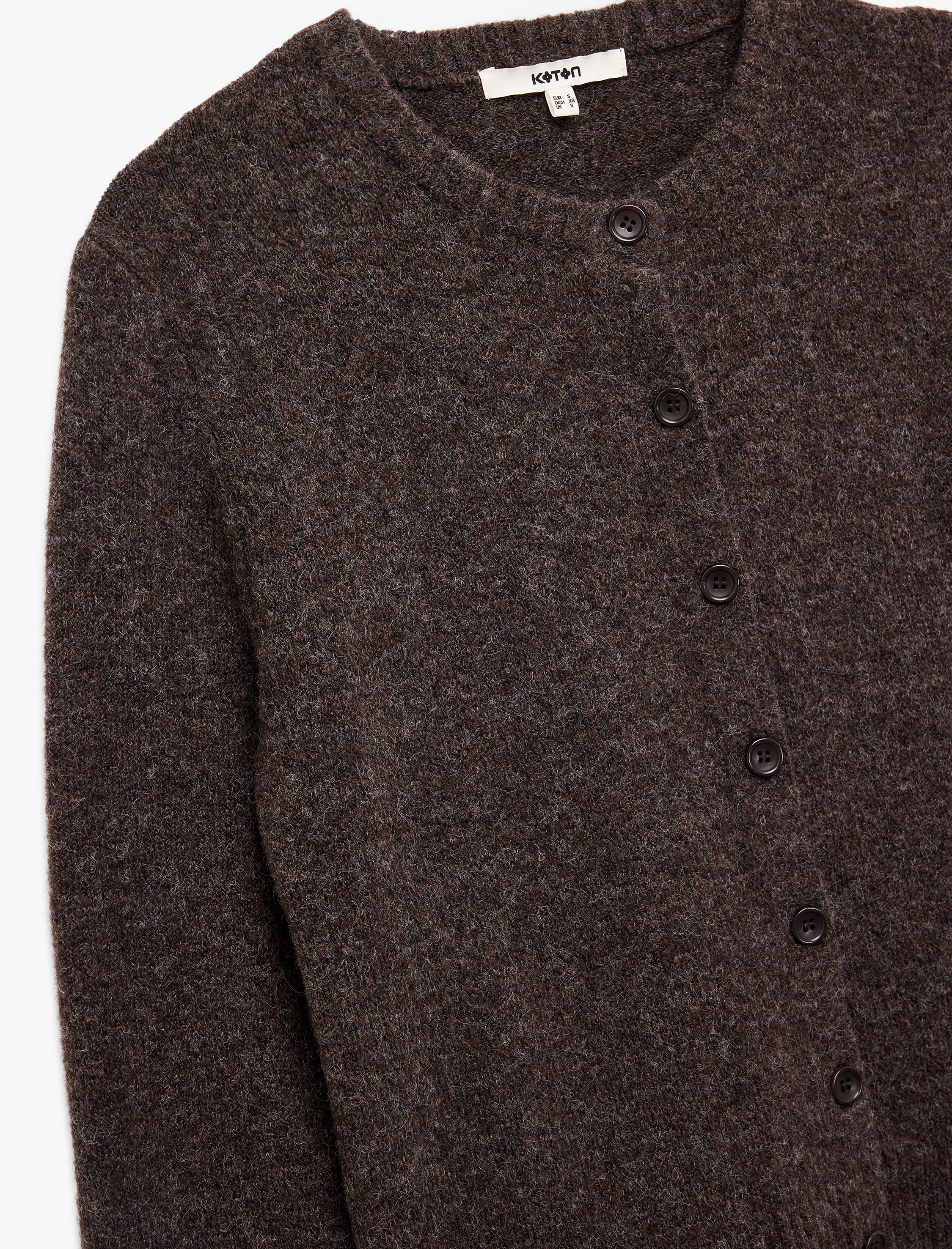   Regular Fit Uzun Kollu Bisiklet Yaka Triko Hırka